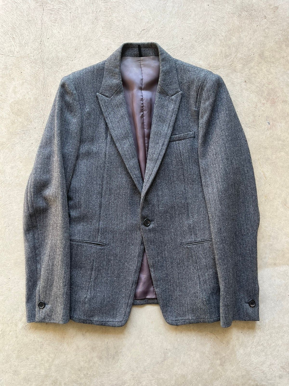 Pre-owned Undercover Aw05 Arts & Crafts Wool / Alpaca Blazer | 3 In Grey
