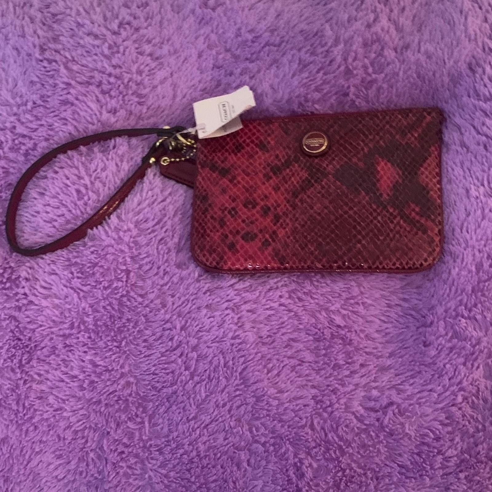 Coach Coach Red Wristlet Size ONE SIZE - 1 Thumbnail