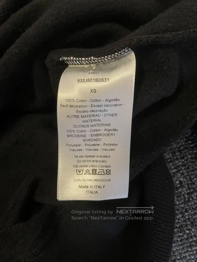 Dior Dior Black Sweatshirt with Scaled Logo. Size US XS / EU 42 / 0 - 5 Thumbnail