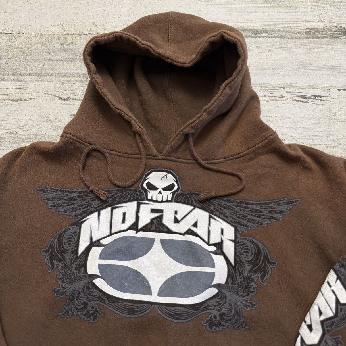 No Fear Vintage Sun Faded Grunge Skull No Fear Spellout Hoodie XL Size US XXL / EU 58 / 5 - 3 Thumbnail