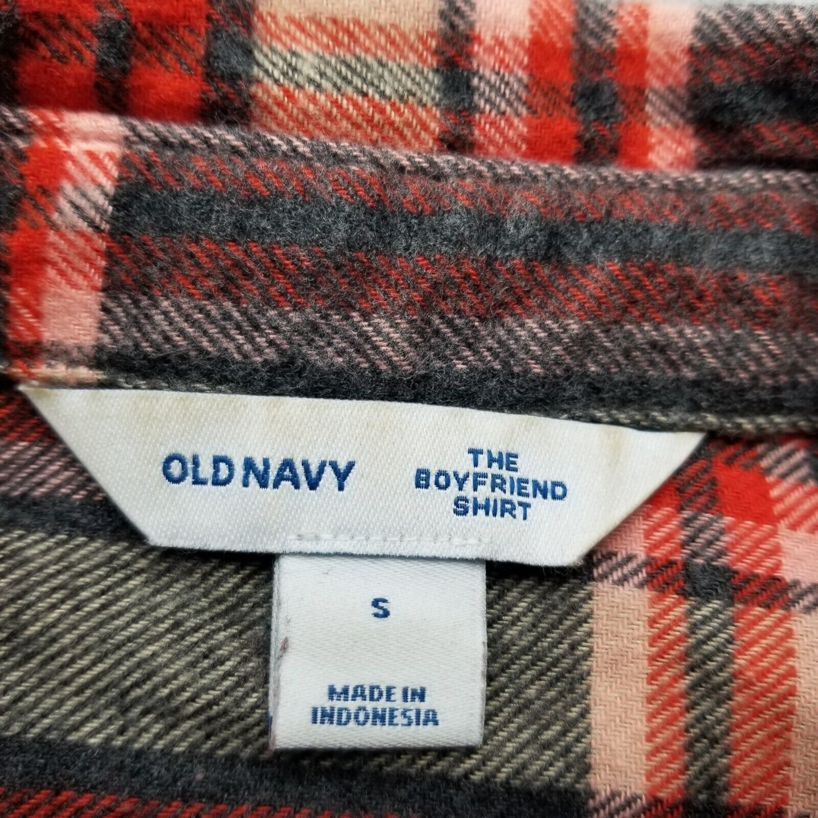 Old Navy Old Navy Flannel Womens Small Plaid Button Up Oversized Size S / US 4 / IT 40 - 3 Thumbnail