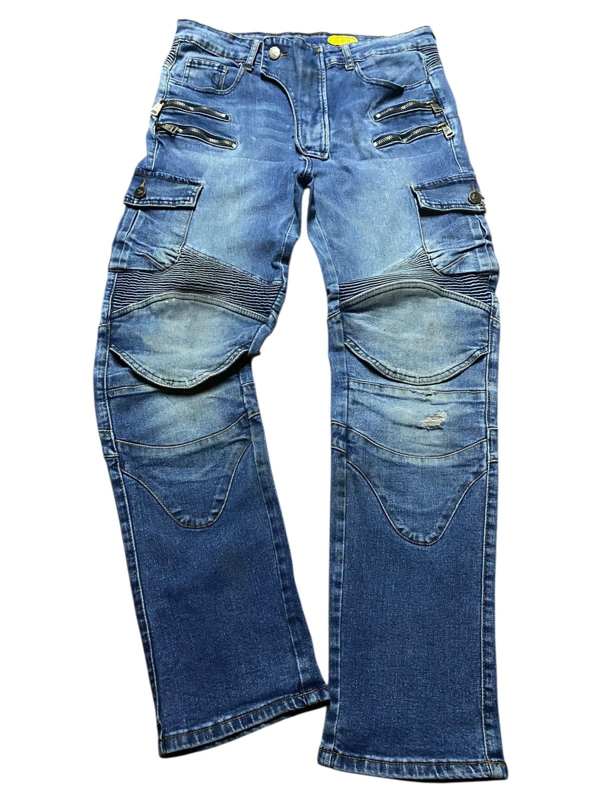 Vision Streetwear Vintagw Japanese Brand Volero Multi Pocket Slim Fit Jeans Size US 31 - 1 Thumbnail