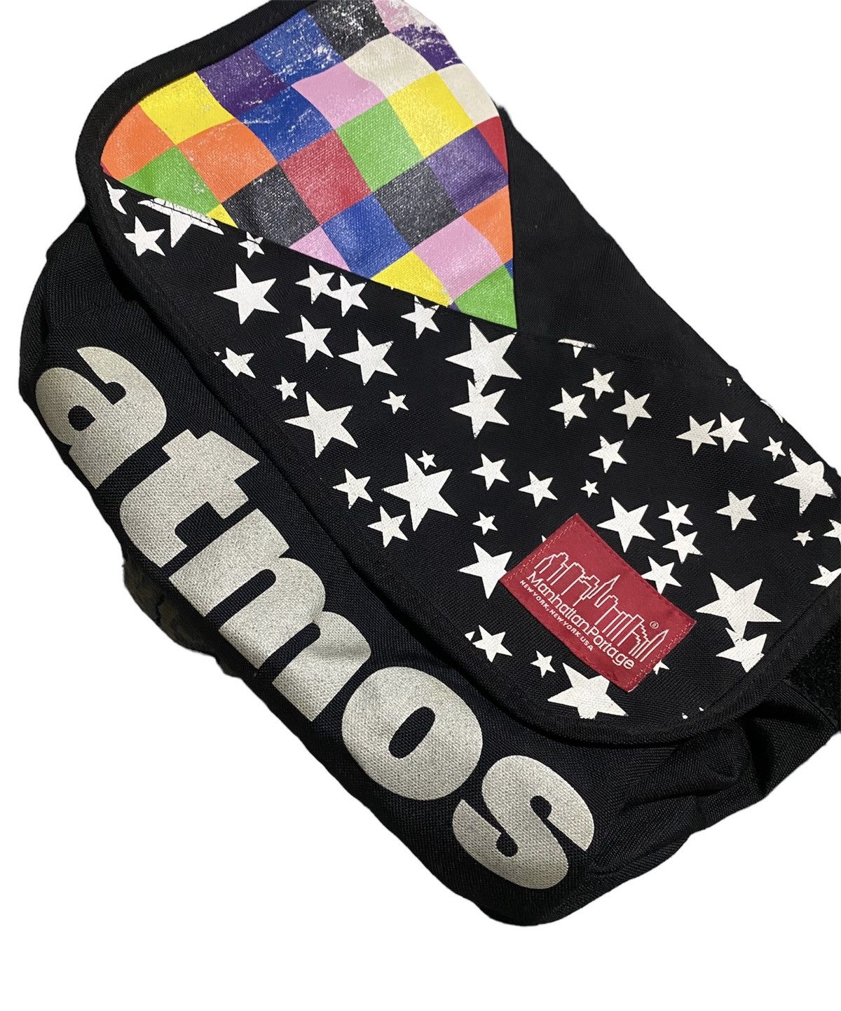Designer × Manhattan Portage × atmos RARE! Atmos x Manhattan Portage Star Sling Messenger Bag Size ONE SIZE - 2 Thumbnail