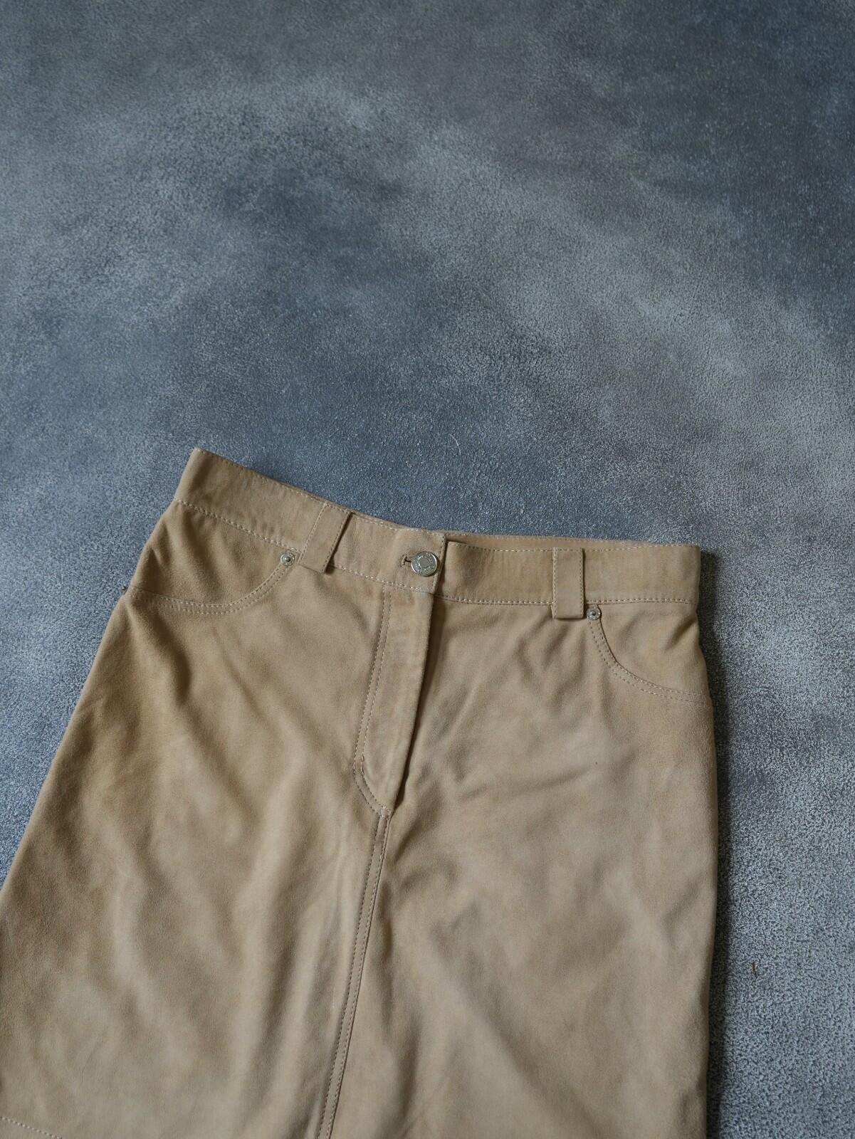 Dior S/S 2002 Christian Dior Mini Camel Pocket Logo Skirt Size 36" / US 14 / IT 50 - 4 Thumbnail