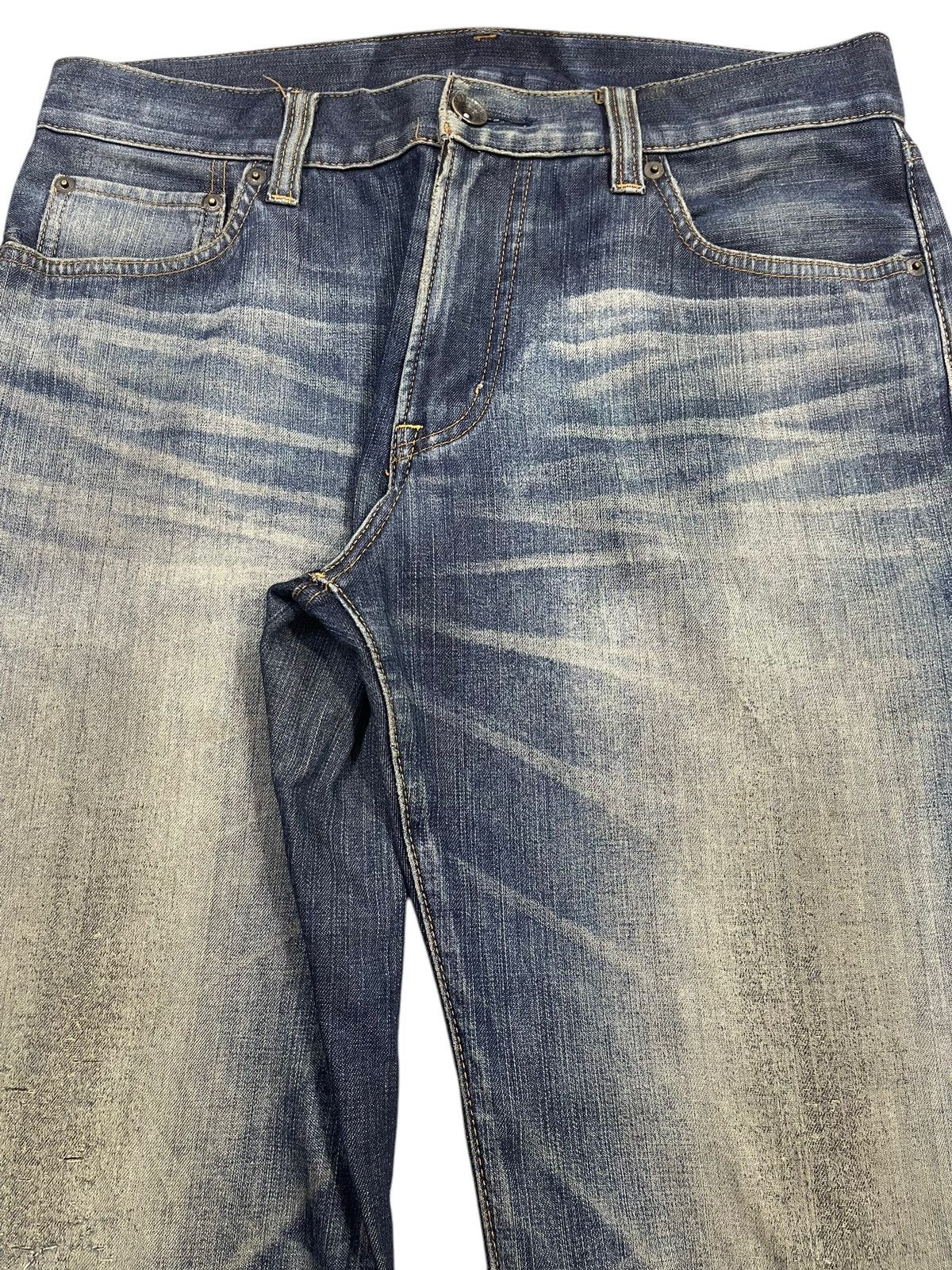 Uniqlo Vintage Japanese Uniqlo Mud Faded Wash Style Loose Jeans Size US 32 / EU 48 - 4 Thumbnail