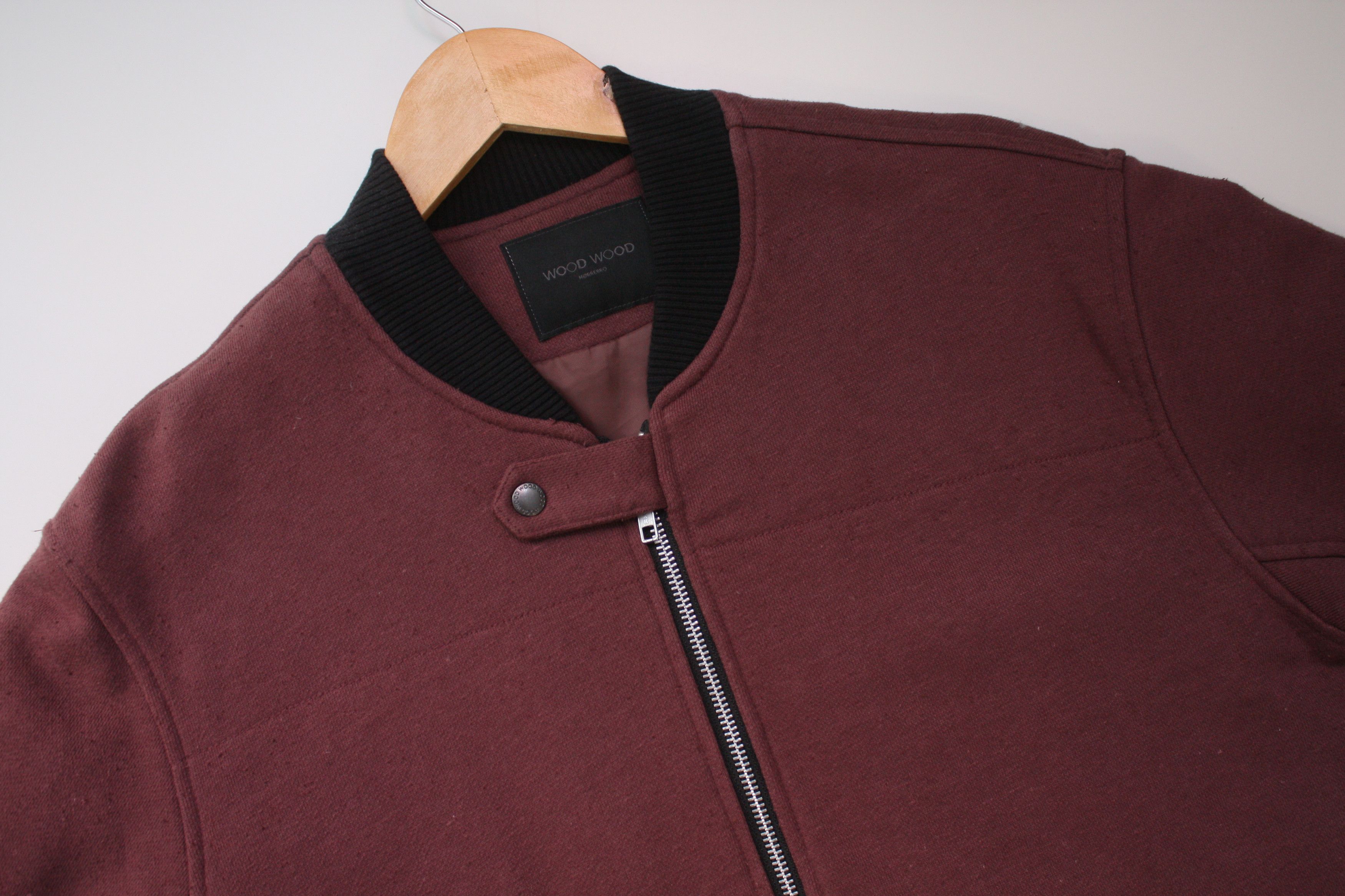 Wood Wood Wood Wood Burgundy Bomber Jacket Men's Size US S / EU 44-46 / 1 - 4 Thumbnail