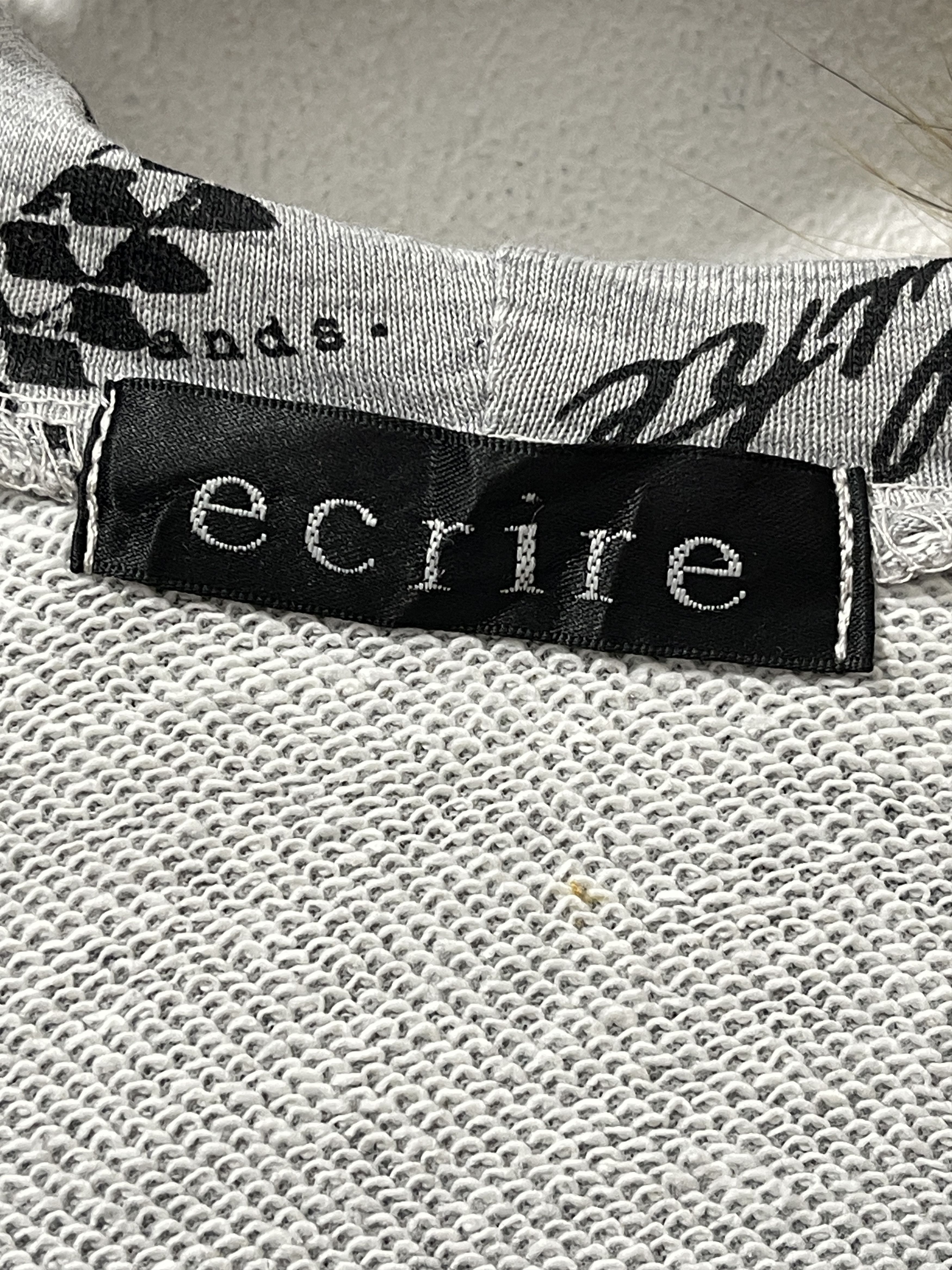 Japanese Brand 2000s Ecrire Japan Archive Punk Fur Vkei Poem Hoodie Size US L / EU 52-54 / 3 - 6 Thumbnail