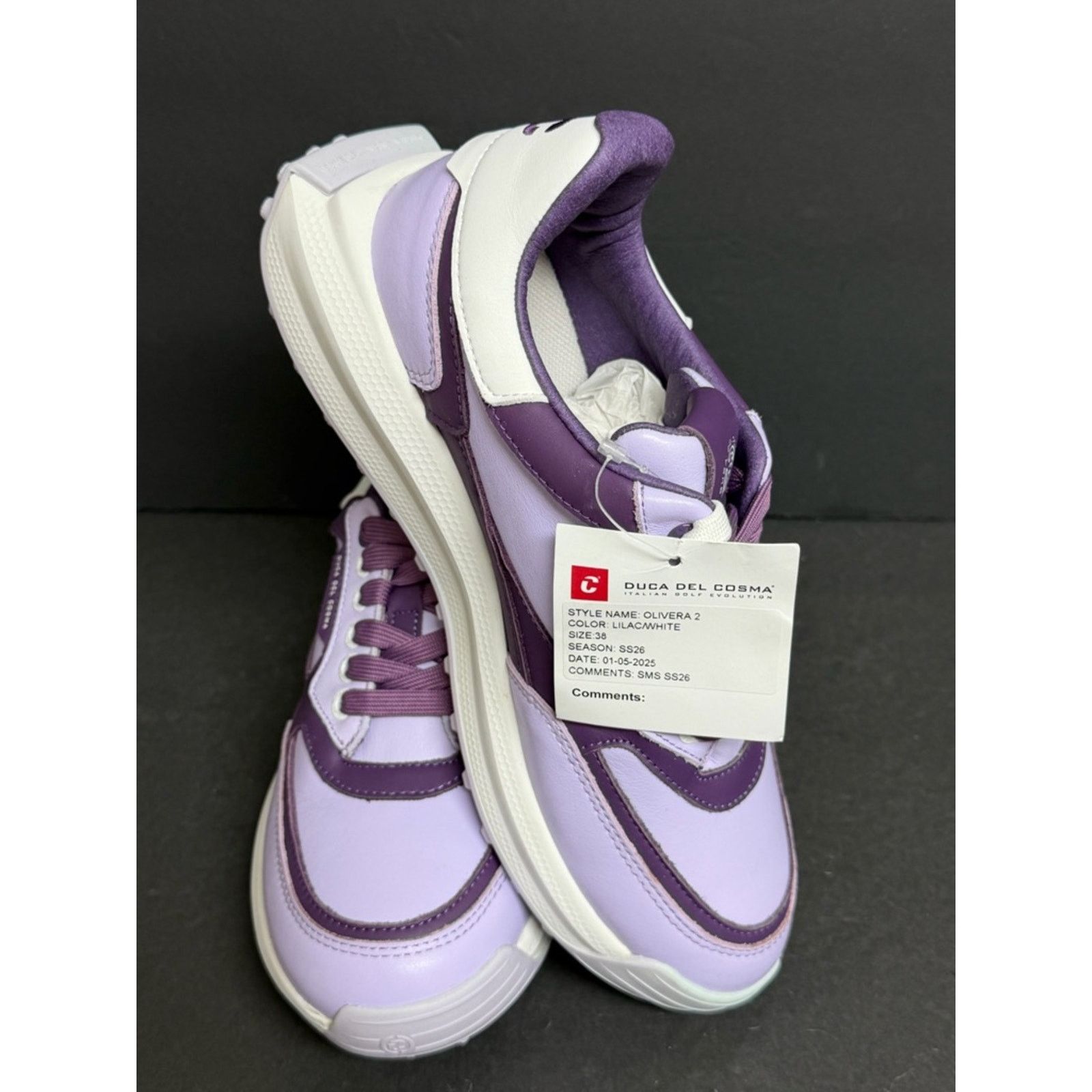 Other DUCA DEL COSMA OLIVERA 2 WATERPROOF GOLF SHOES 7.5 RARE $249 Size US 7.5 / IT 37.5 - 2 Thumbnail