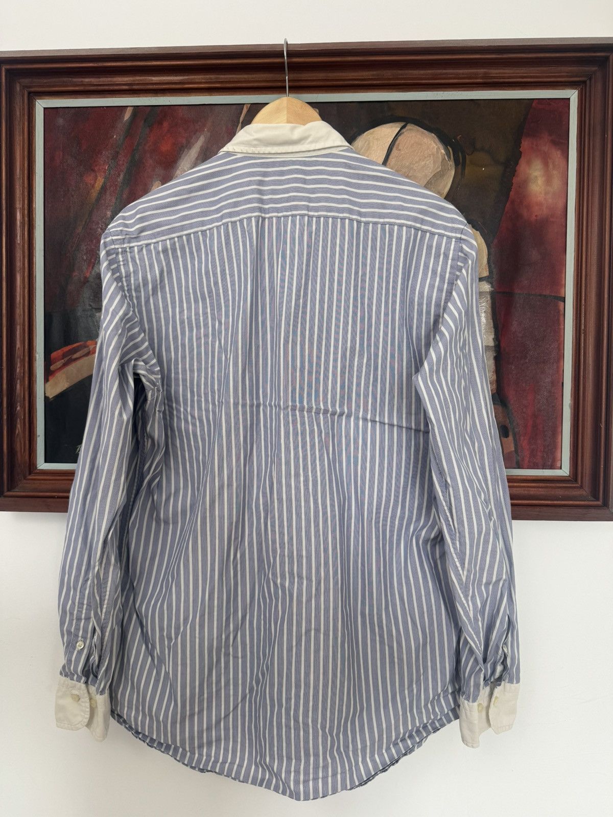 Burberry BURBERRY button up casual shirt stripes luxury designer rare Size US L / EU 52-54 / 3 - 3 Thumbnail