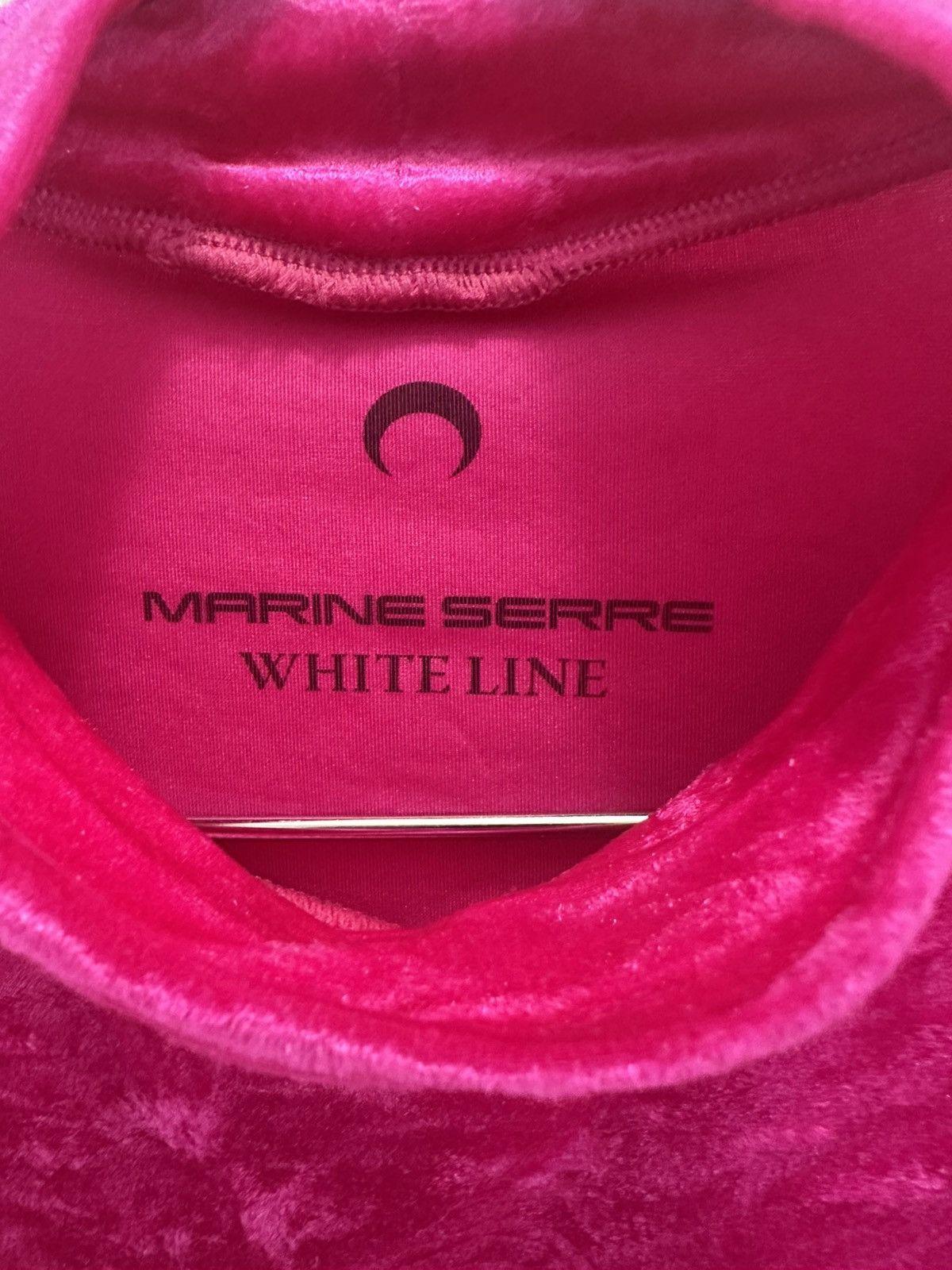 Marine Serre Marine Serre Pink Crushed Velvet Stretch Turtleneck Size US S / EU 44-46 / 1 - 3 Thumbnail