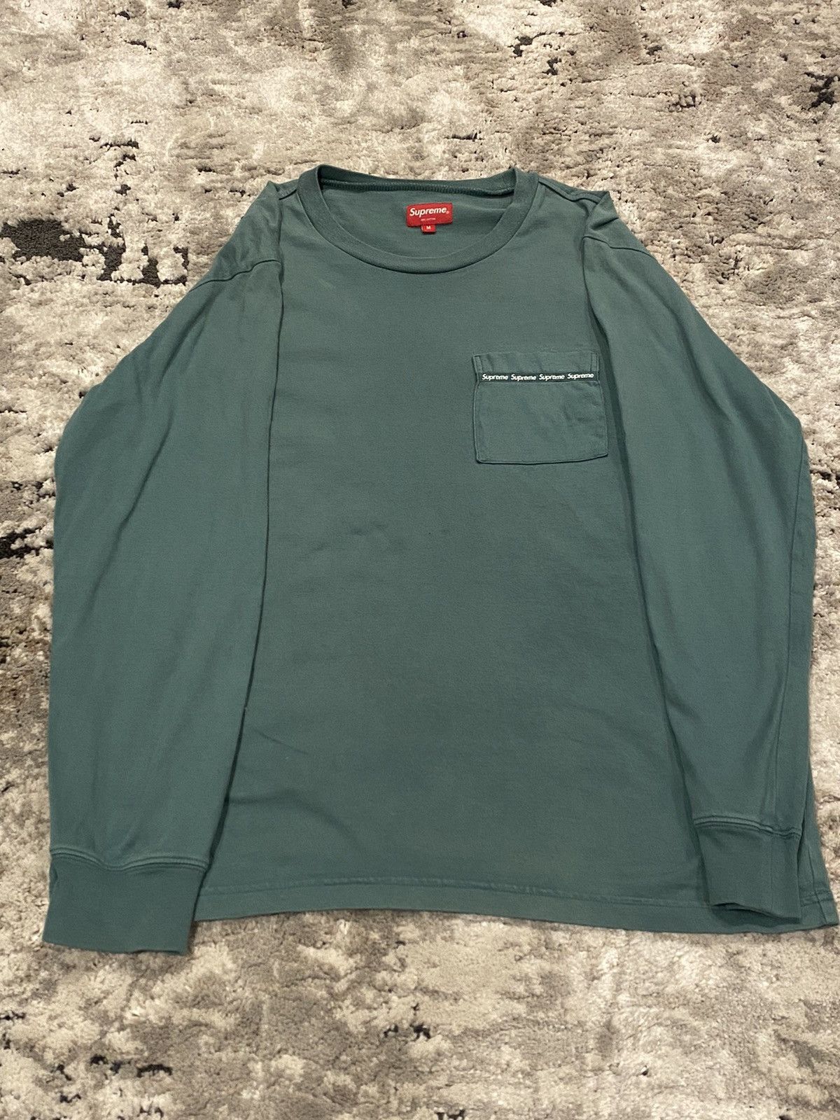 Supreme Woven Tape L/S Pocket Tee Mサイズ Supreme Woven Tape L/S Pocket Tee Mサイズ