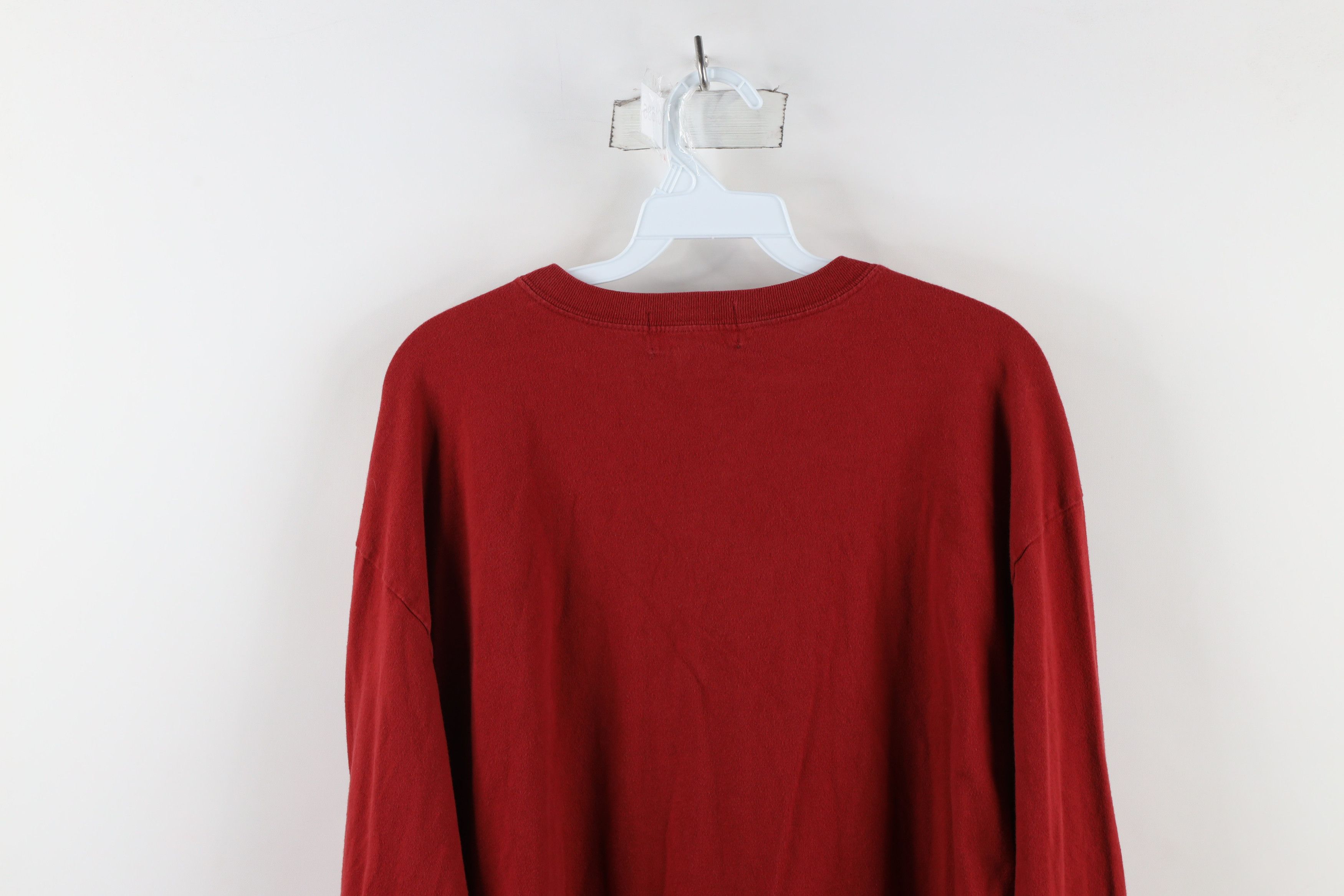 Eddie Bauer × Vintage Vintage 90s Eddie Bauer Out Long Sleeve T-Shirt Red USA Size US XXL / EU 58 / 5 - 7 Thumbnail