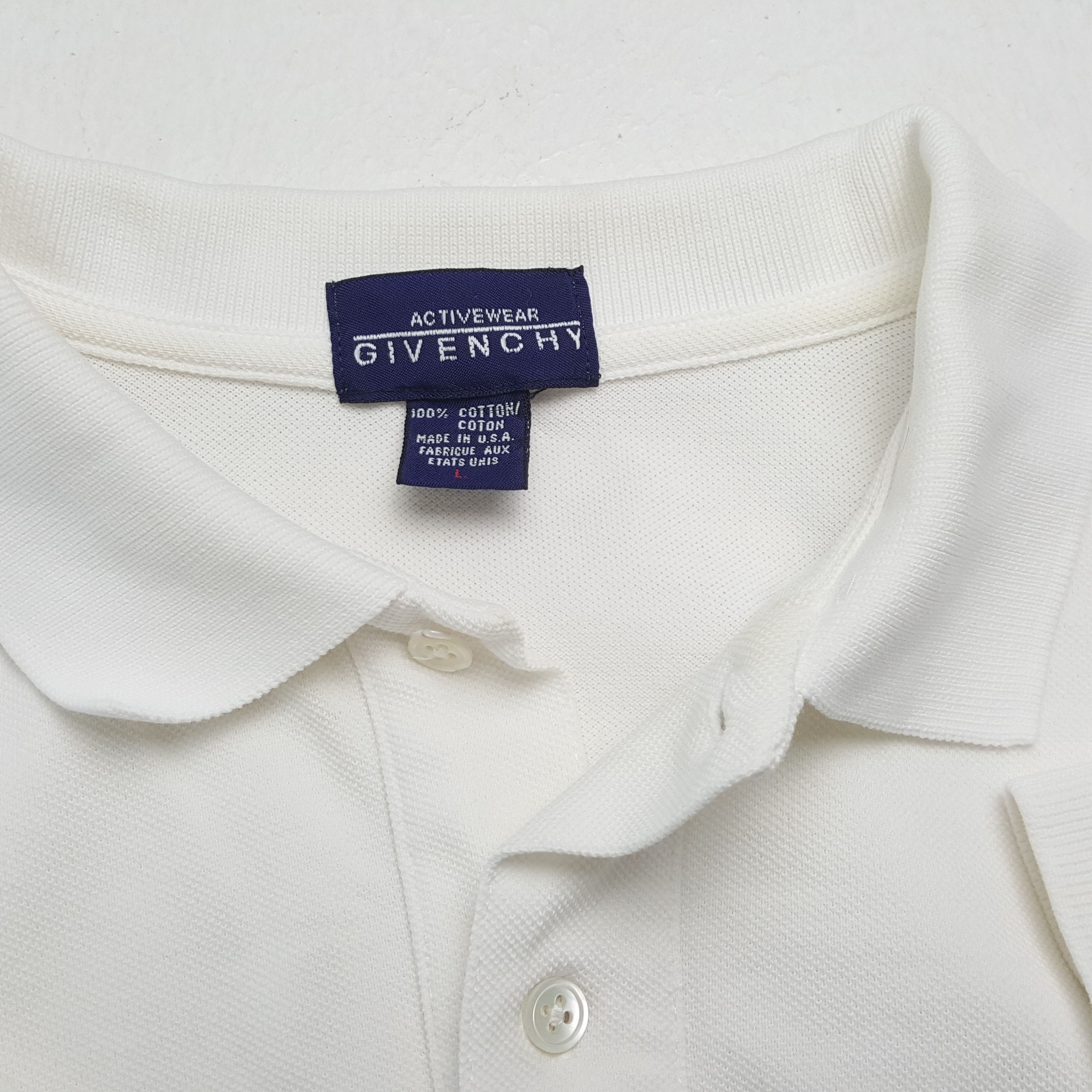 Givenchy × Vintage Vintage GIVENCHY Italian Brand White Polos Shirt Size US L / EU 52-54 / 3 - 6 Thumbnail