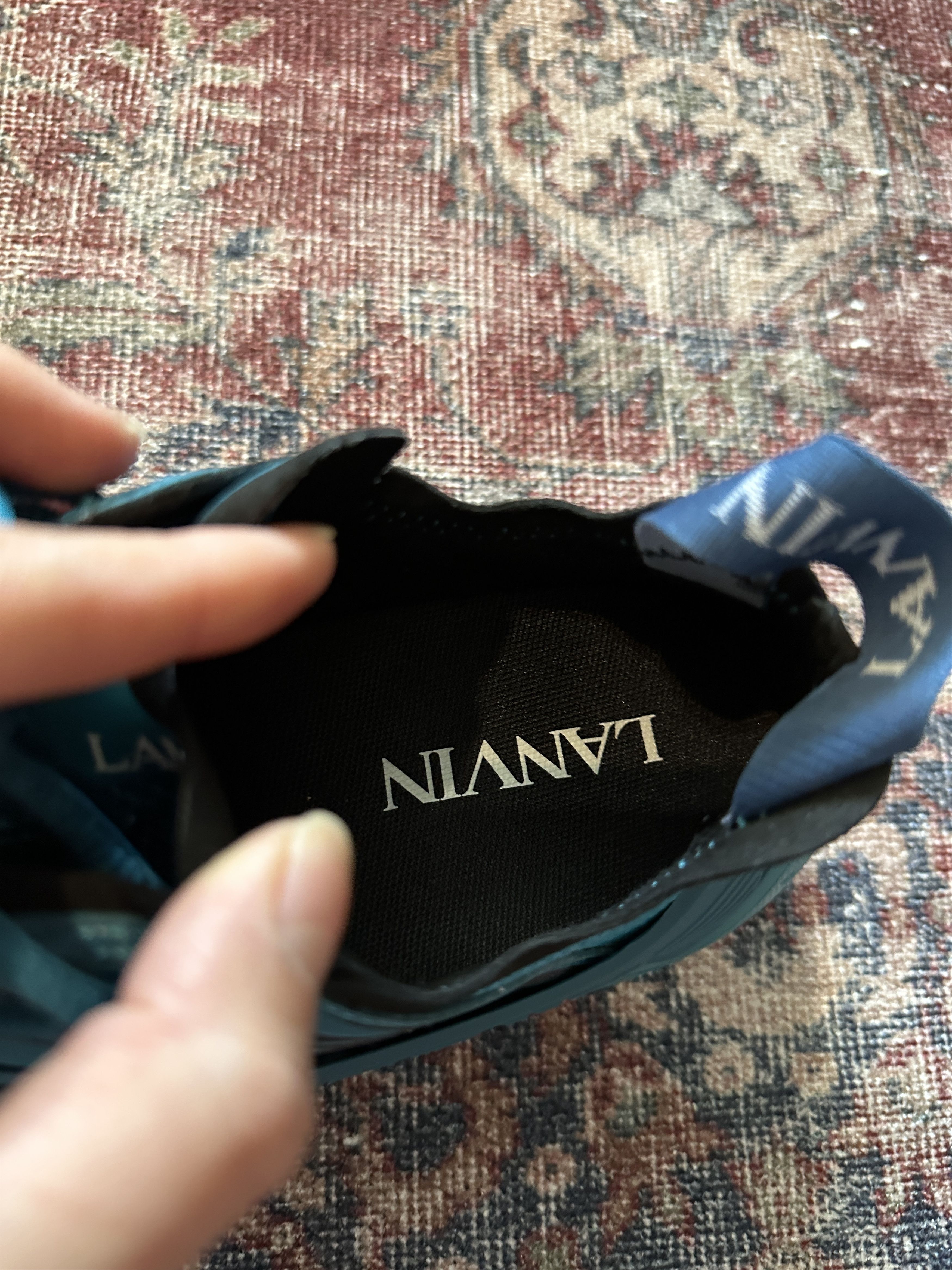 Lanvin LANVIN Flash X-Lace Blue Sneaker Size US 11 / EU 44 - 16 Thumbnail