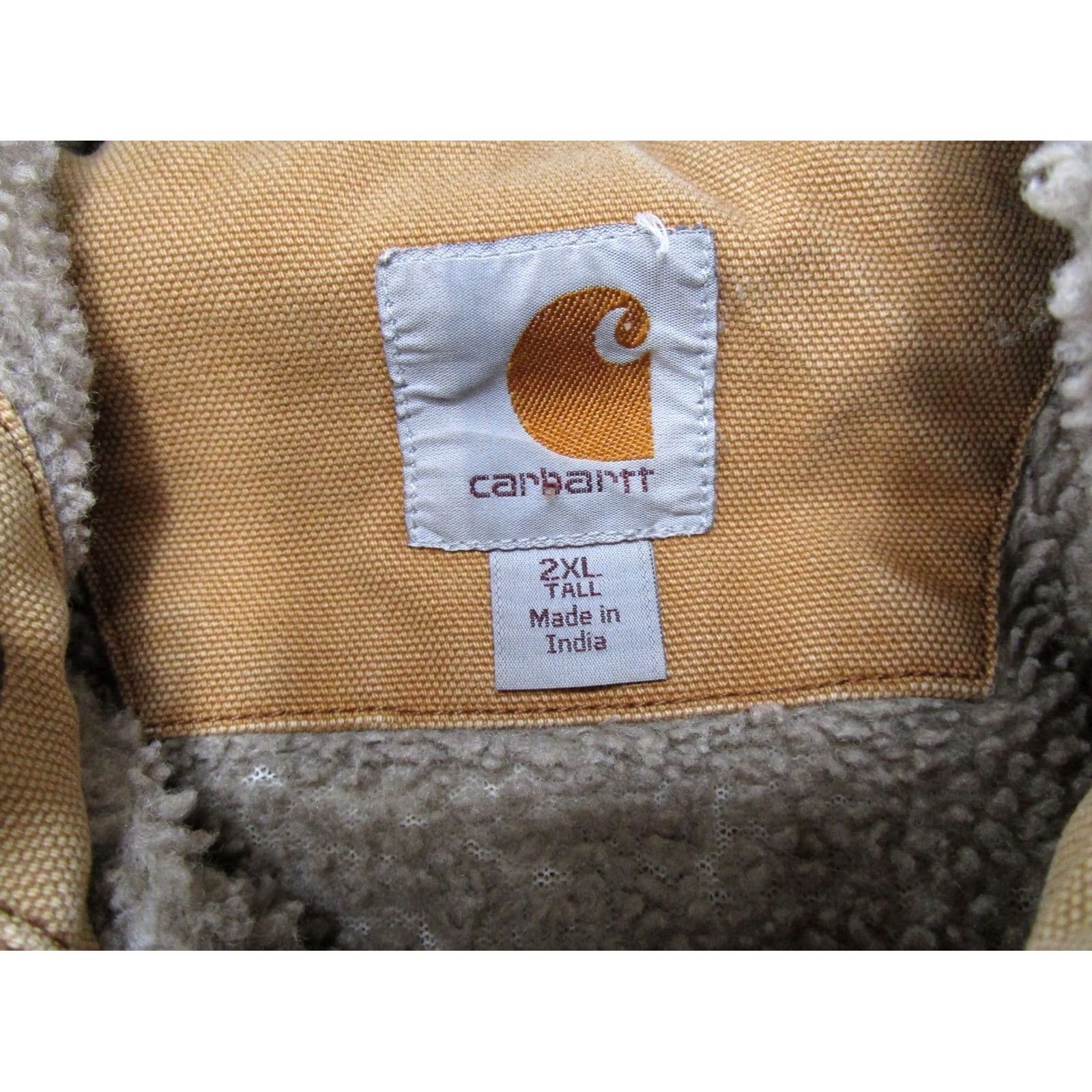 Carhartt Carhartt Jacket Hooded Work Jacket Brown 2XLT Lined Heavyweight Sherpa Carhartt Blanket Lined Mens Cashmere Outdoors N/A Size US XXL / EU 58 / 5 - 2 Thumbnail