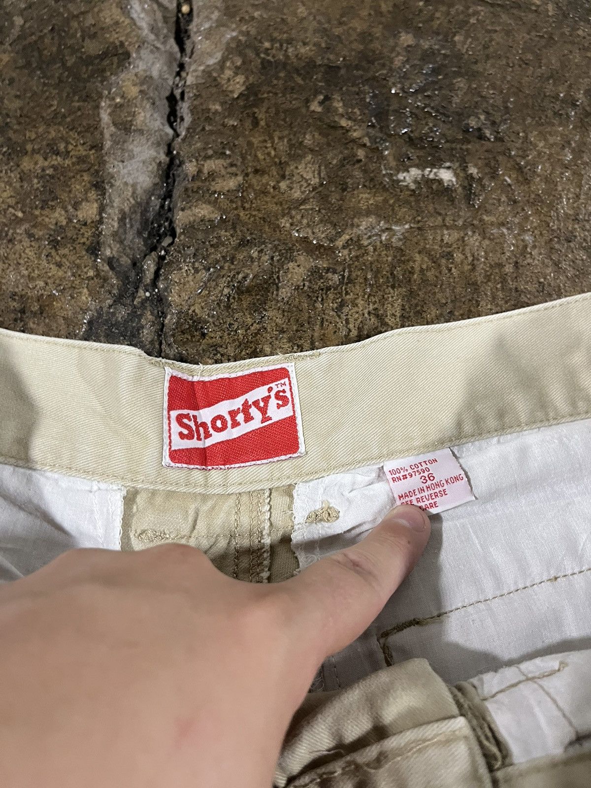 JNCO × Shorty's Skateboards × Vintage Vintage Shorty's Skateboards Baggy Cargo Shorts 90s Y2K Size US 34 / EU 50 - 8 Thumbnail