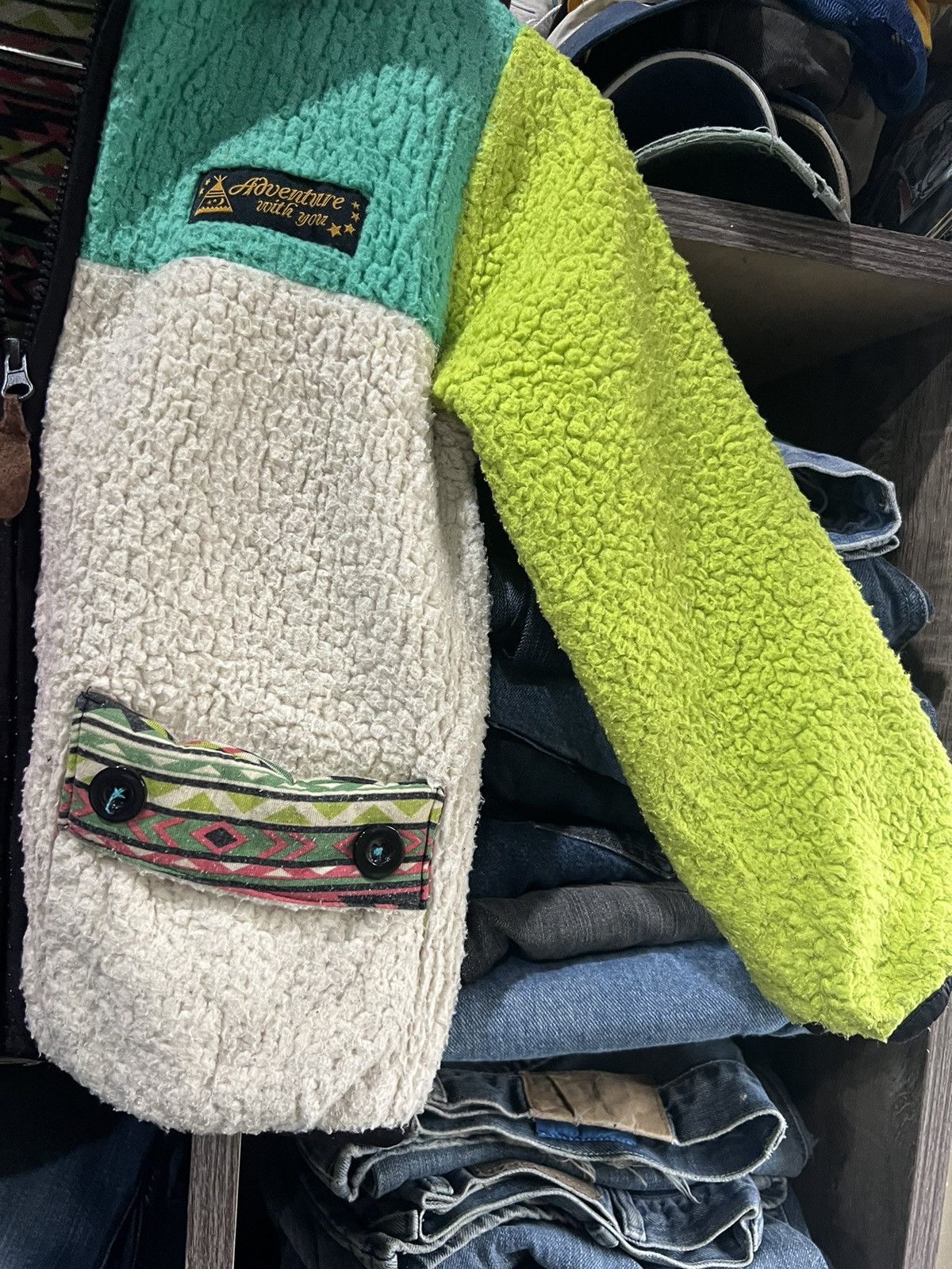 Japanese Brand 🔥Grip Glapp Deep Pile Sherpa Jacket Size XS / US 0-2 / IT 36-38 - 8 Thumbnail