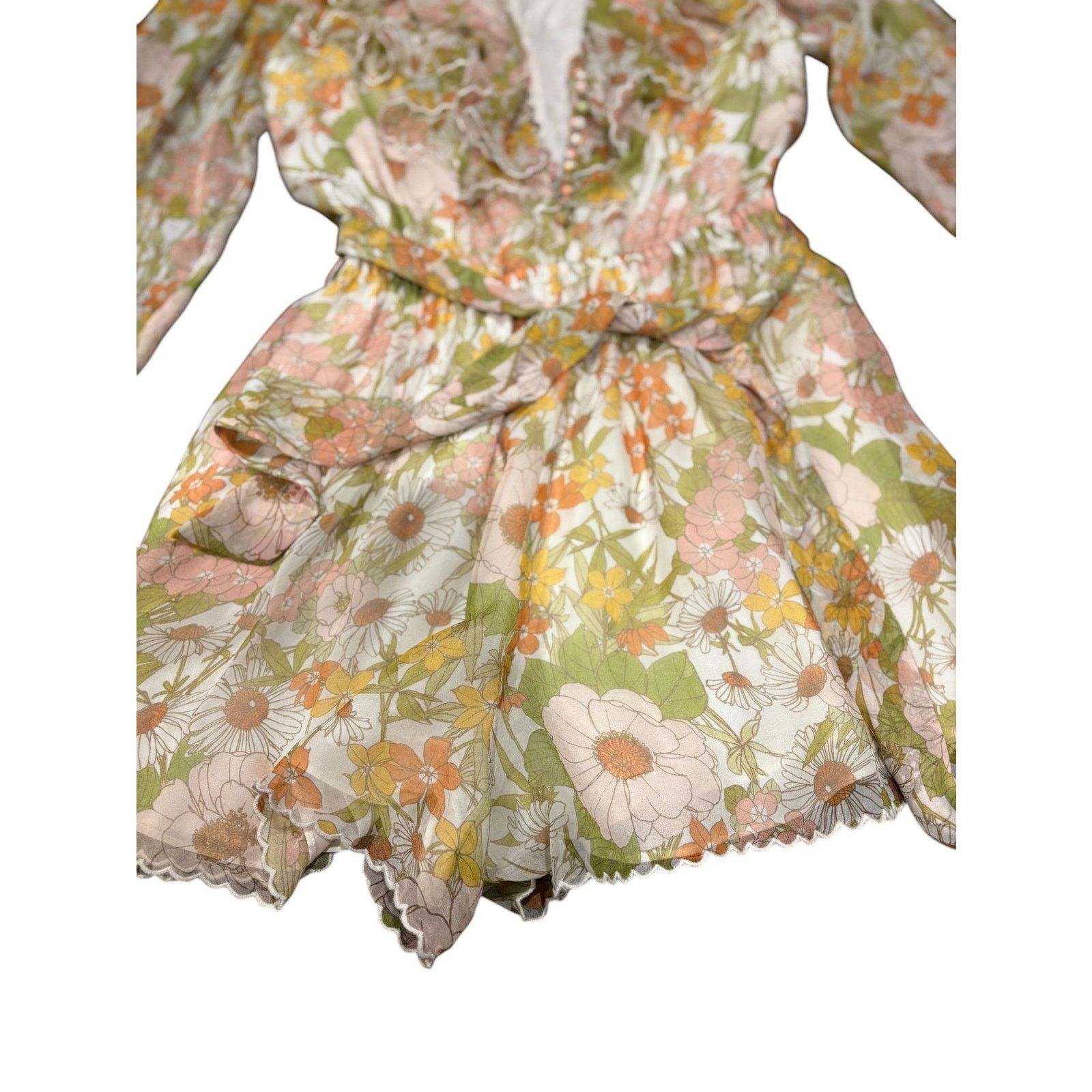 Zimmermann Zimmermann 'The Love Struck' Romper Mini Dress Size XS / US 0-2 / IT 36-38 - 9 Thumbnail