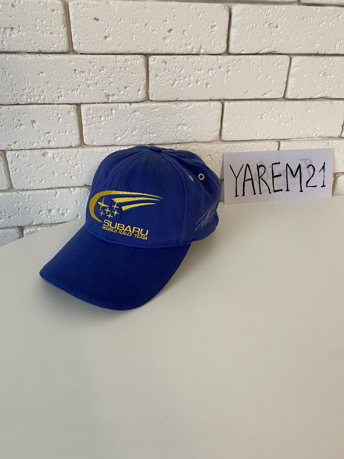 Vintage Subaru world rally team racing cap hat Size ONE SIZE - 1 Thumbnail