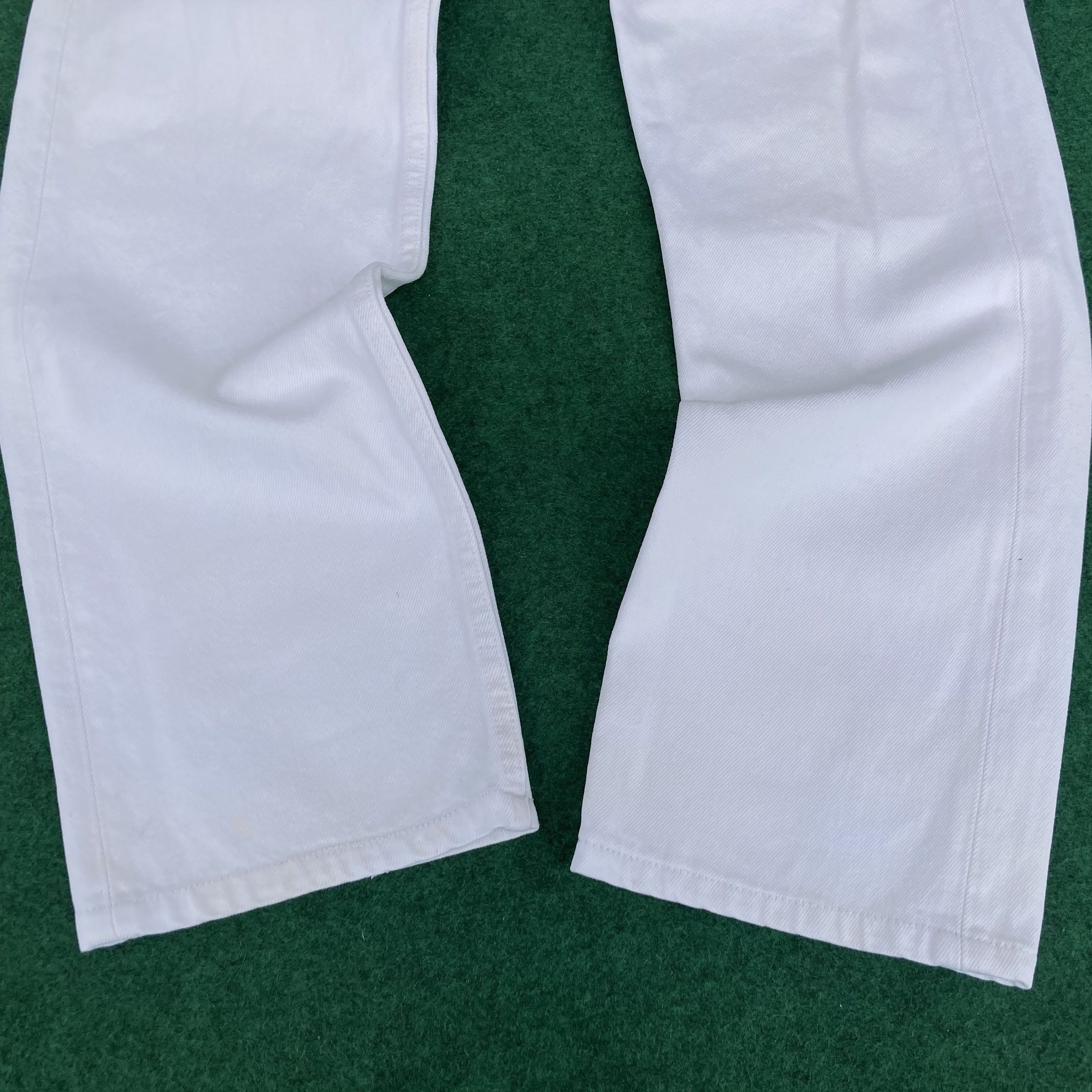 Levi's × Vintage Vtg Levis 501 Distressed Ripped Sz 29 White Grunge Jeans Size US 29 - 9 Thumbnail