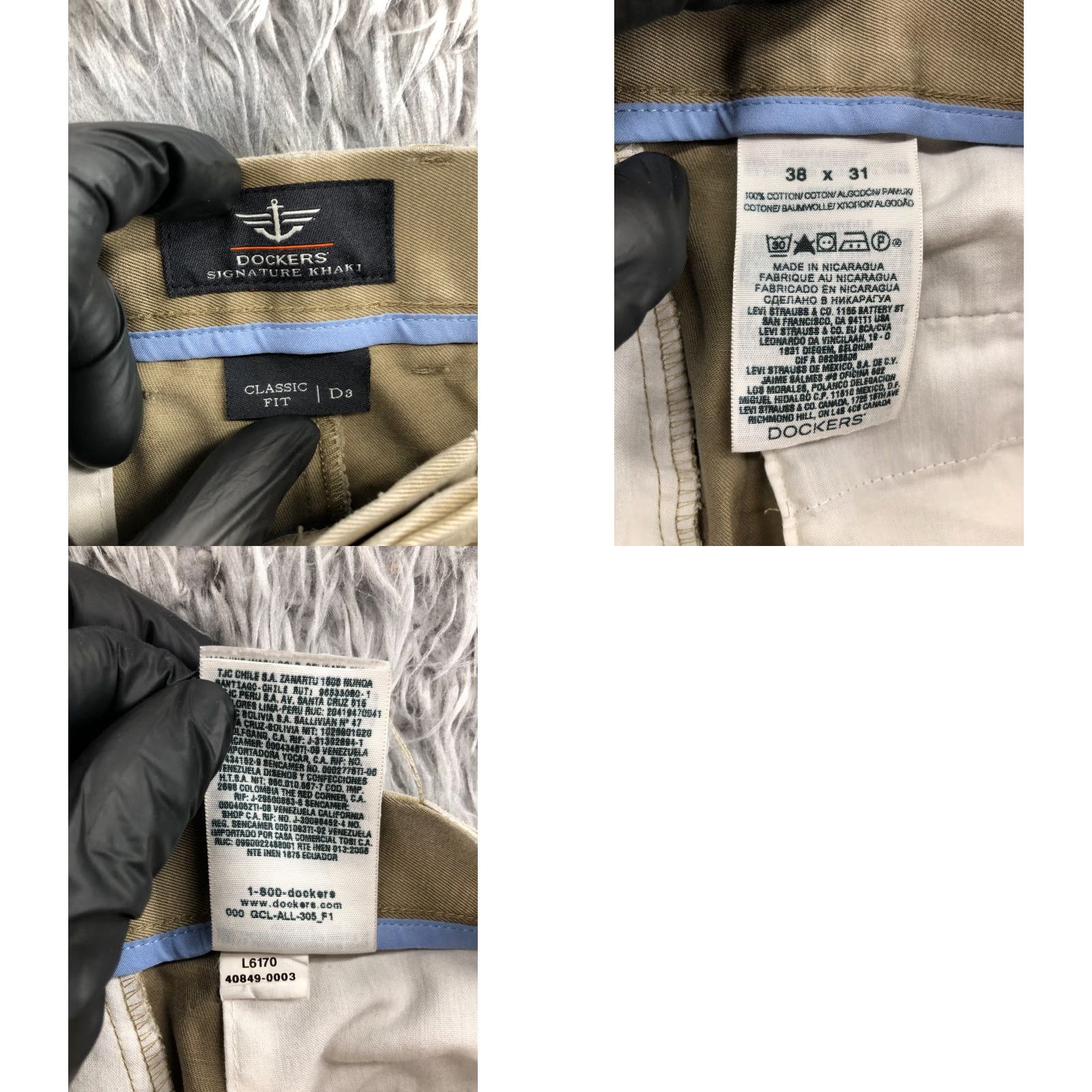 Dockers Dockers D3 Classic Fit Khaki Pants Mens 38x31 Beige Flat Front 5-Pocket Stretch Casual Formal Business Pants Size US 38 / EU 54 - 9 Thumbnail