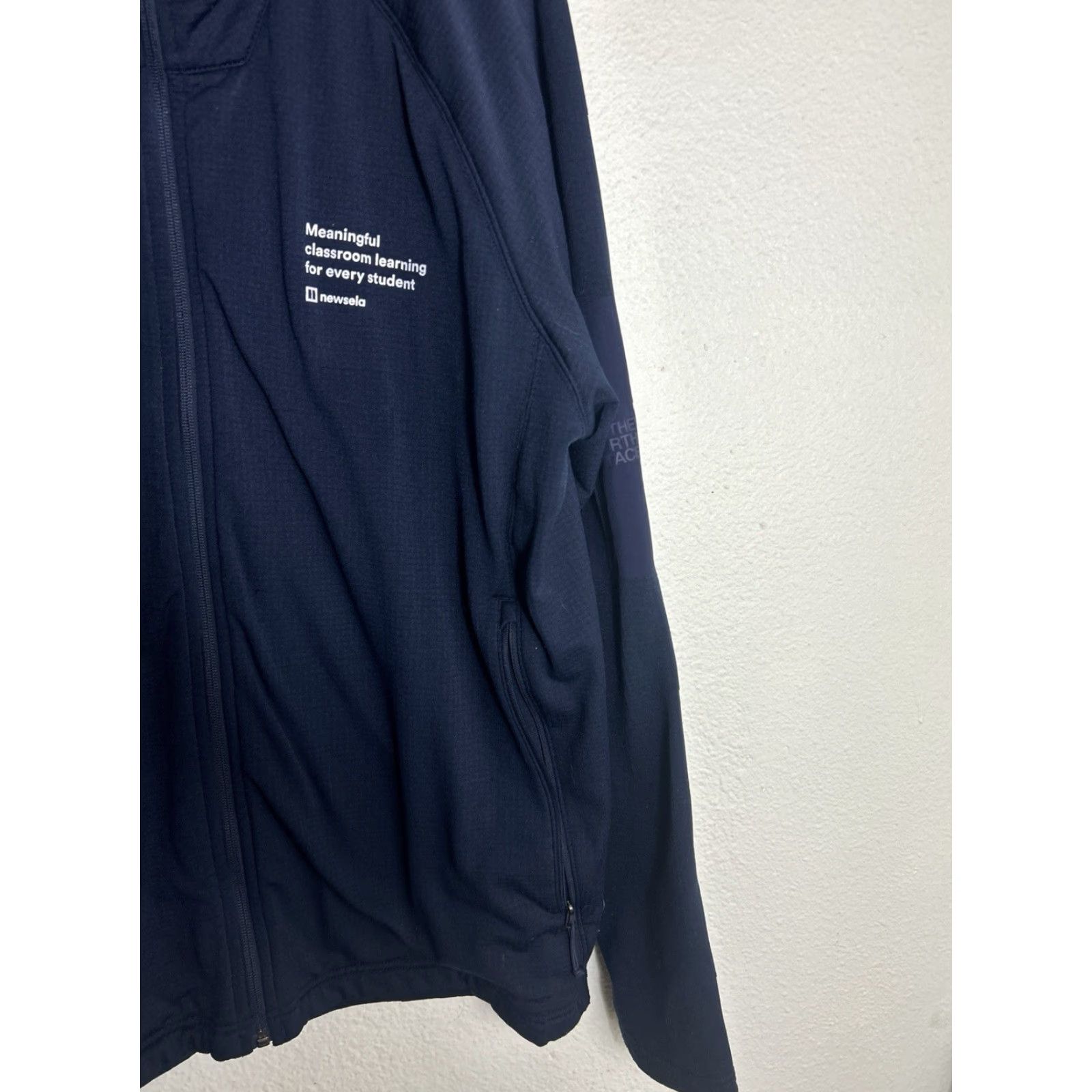 The North Face The North Face Jacket Slim Stretch Full Zip Fleece Men 2XL Navy Logo Size US XXL / EU 58 / 5 - 5 Thumbnail