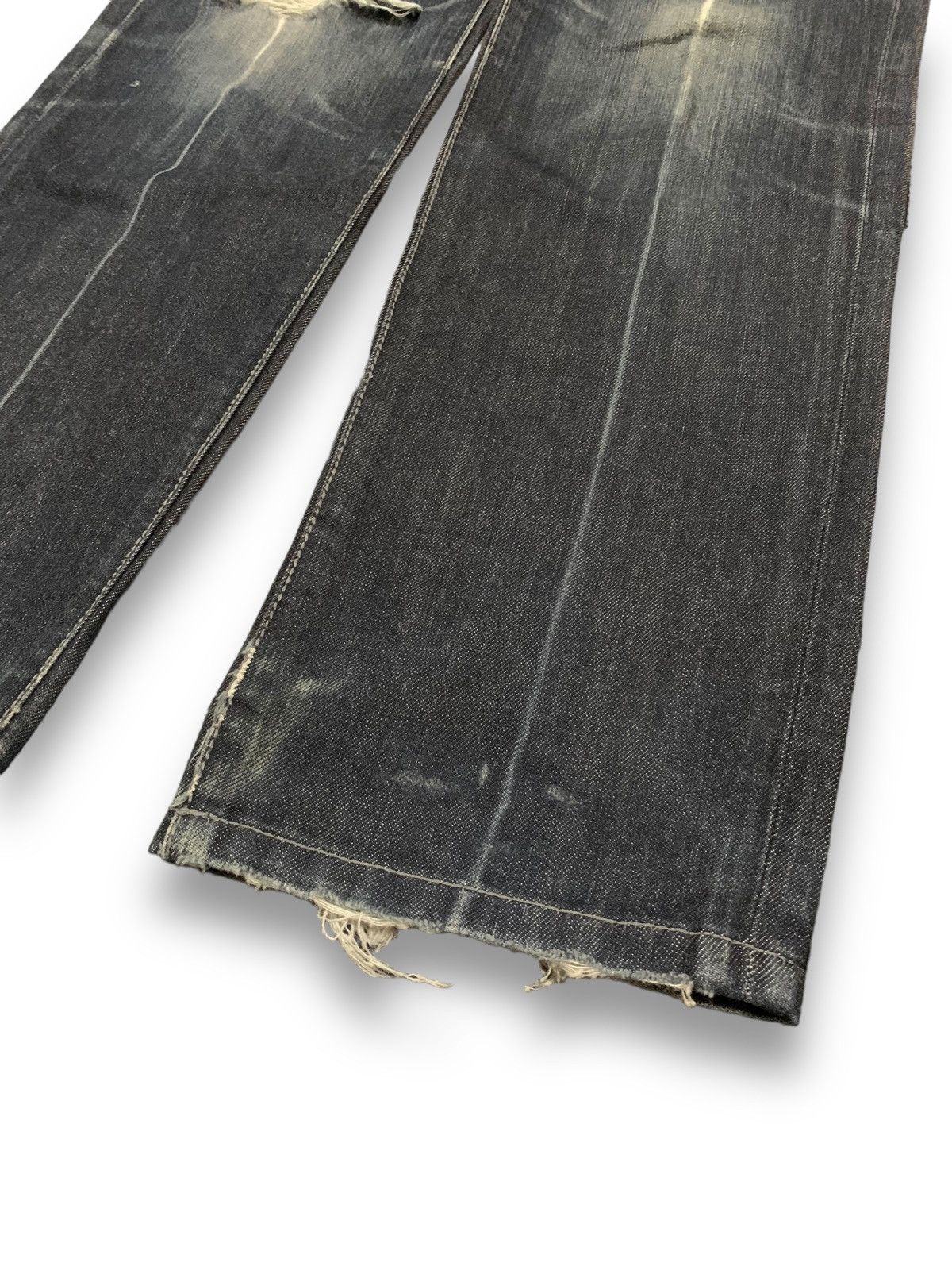 JOSEPH HOMME Vintage Joseph Homme Japan Dark Blue Washed Distressed Jeans Size US 30 / EU 46 - 8 Thumbnail