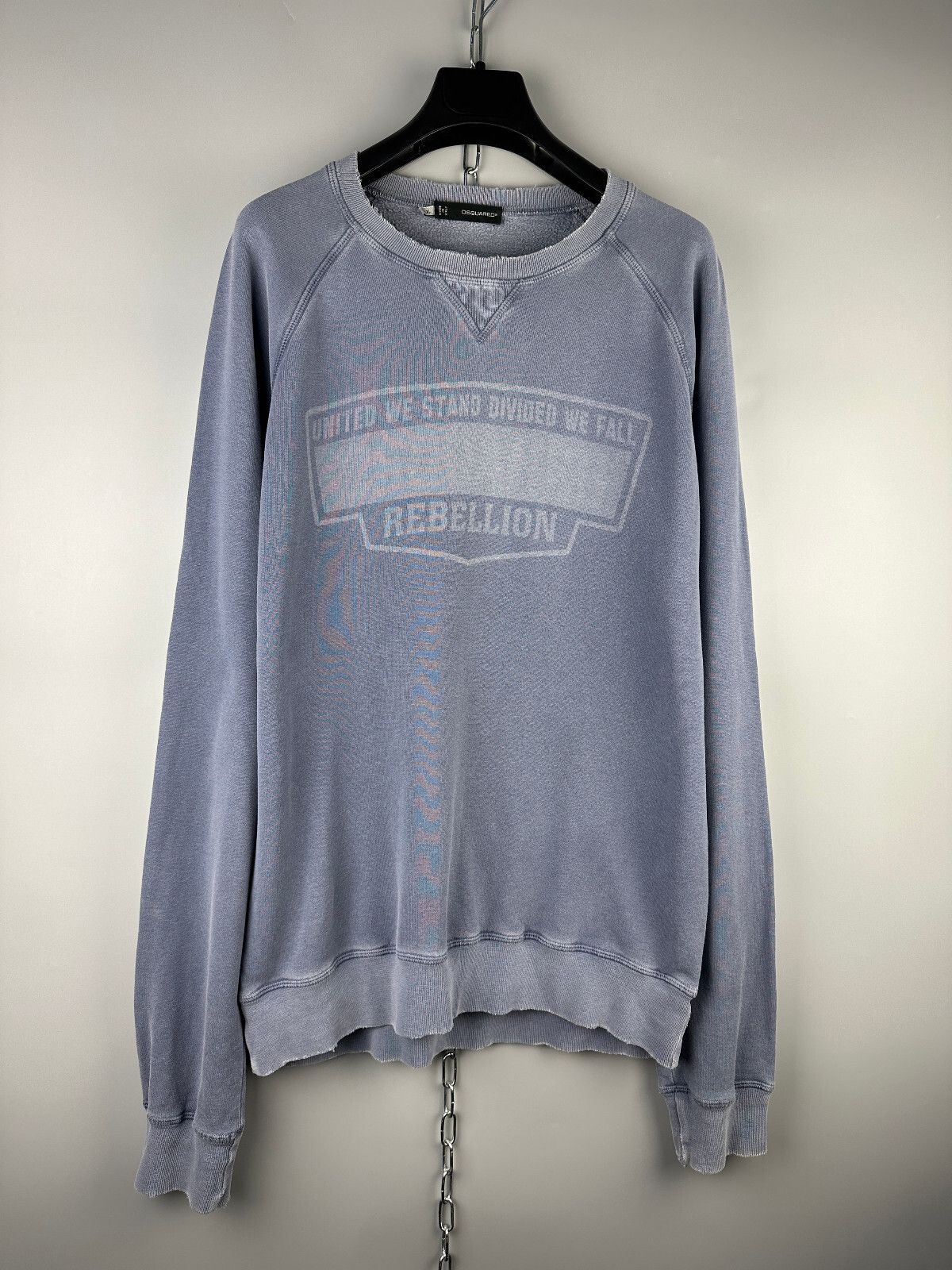 Dsquared2 Dsquared Distressed Garment Dyed Sweatshirt Pulloverr\ Size US XL / EU 56 / 4 - 2 Thumbnail