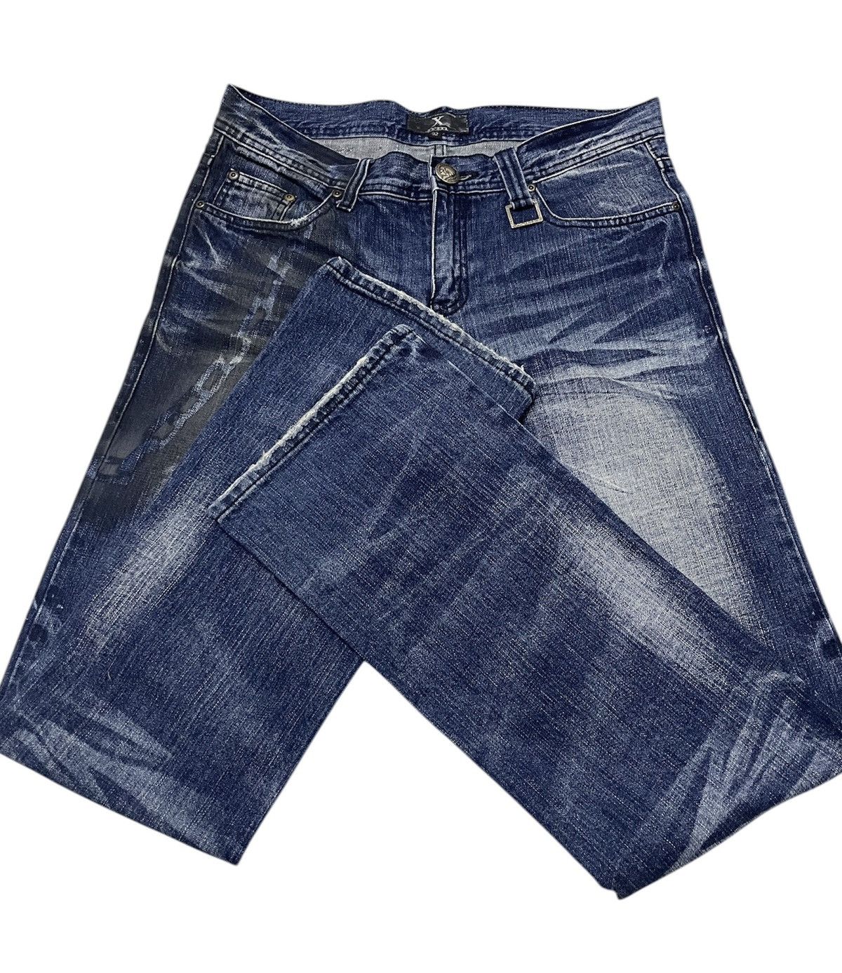 If Six Was Nine XFRM Japan Distressed Jeans Size US 34 / EU 50 - 11 Thumbnail