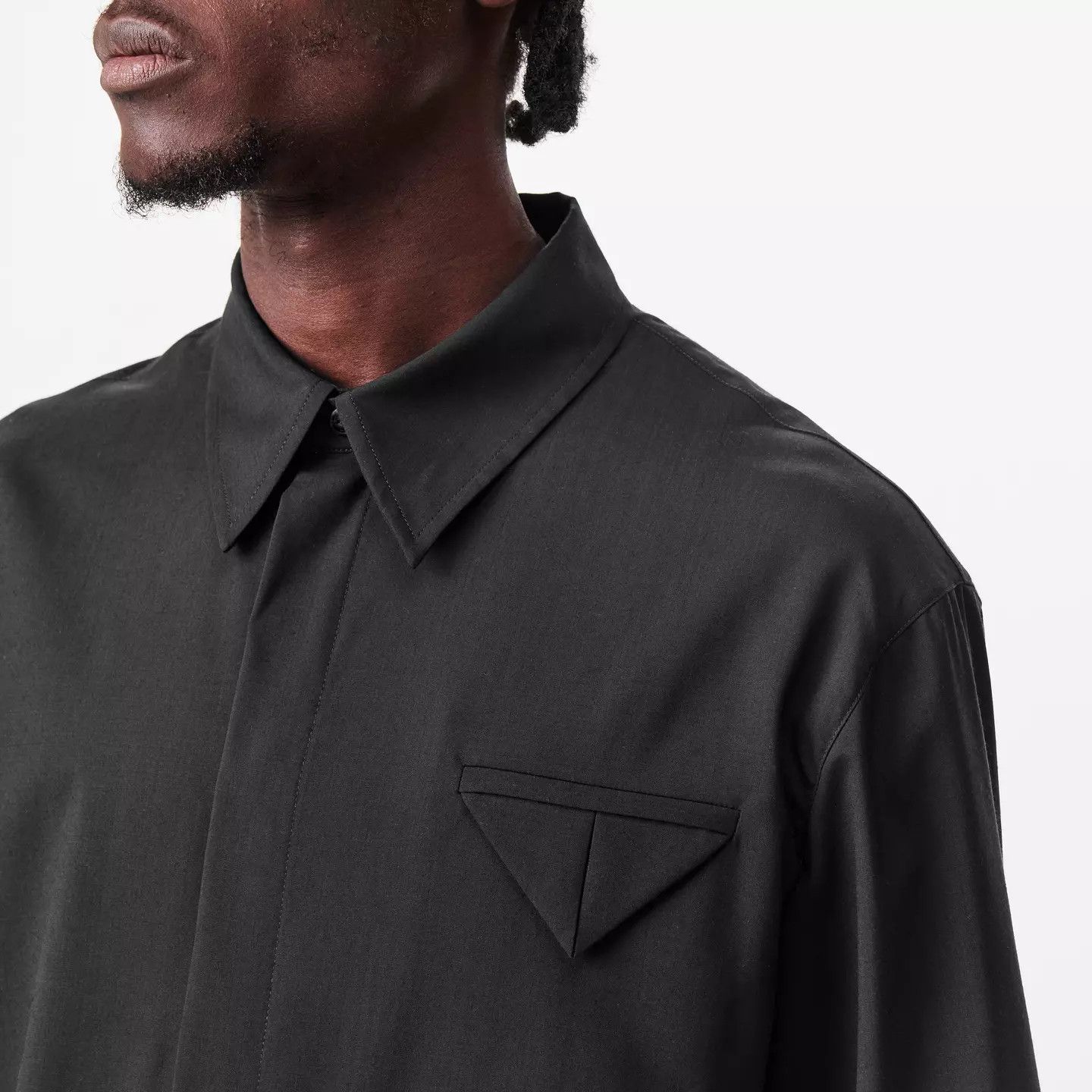 Bottega Veneta o1g2r1mq0426 Long Sleeve Shirt in Black Size US L / EU 52-54 / 3 - 5 Thumbnail