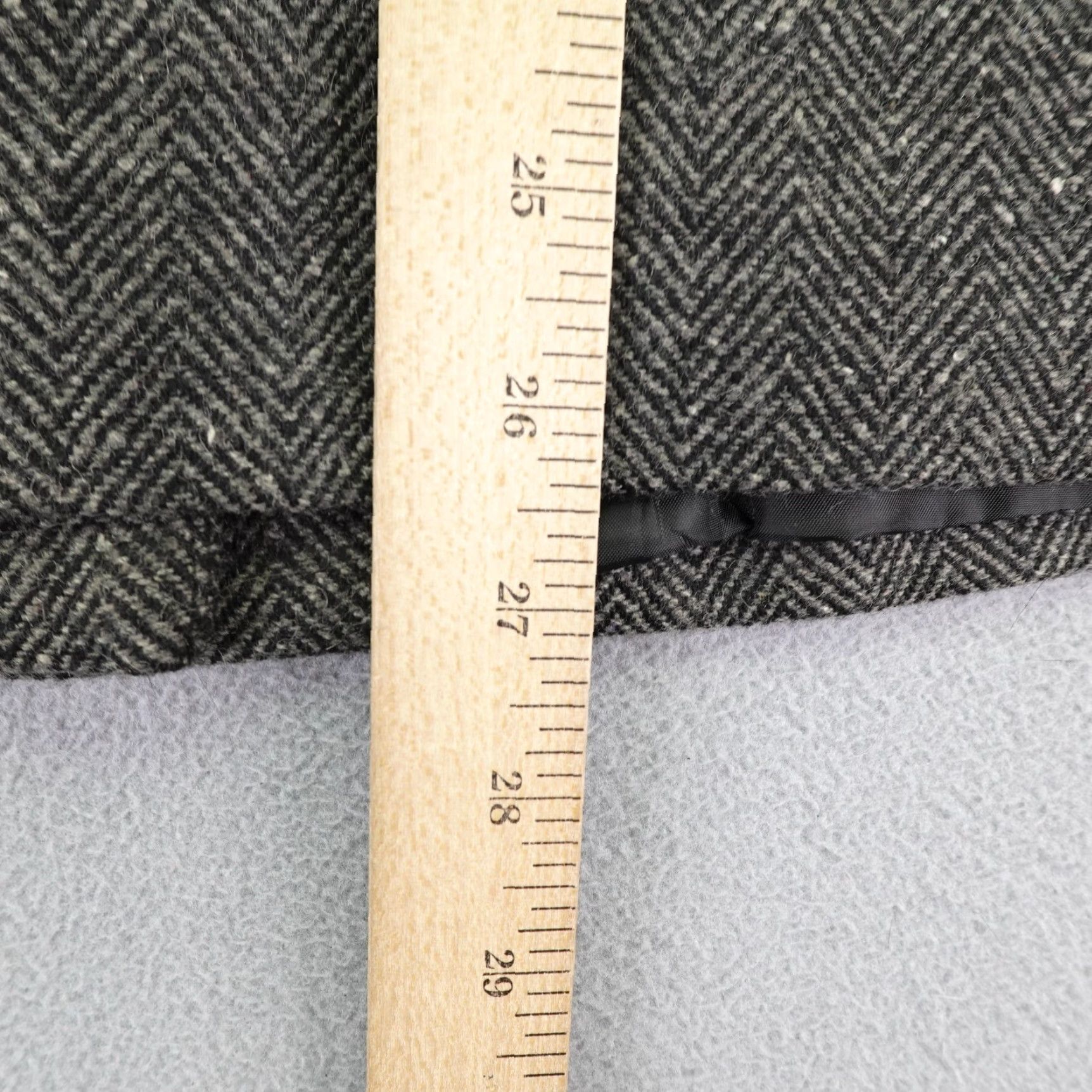 Sandro Sandro Jacket Blazer Womens 8 Gray Herringbone Wool Lined Button Up Overcoat Jacket Blazer Size M / US 6-8 / IT 42-44 - 6 Thumbnail