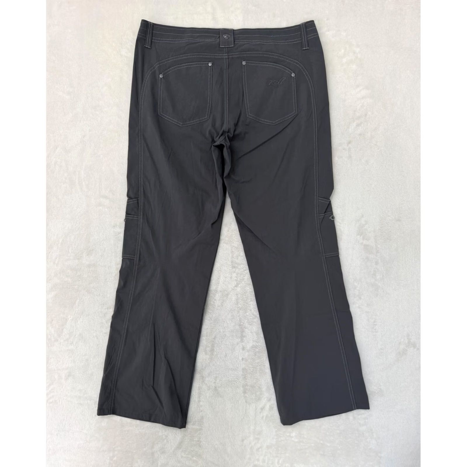 Vintage New Title: Kuhl Legendary Cargo Hiking Travel Outdoor Pants Women 36 Gray Size 25" / US 0 / IT 36 - 7 Thumbnail