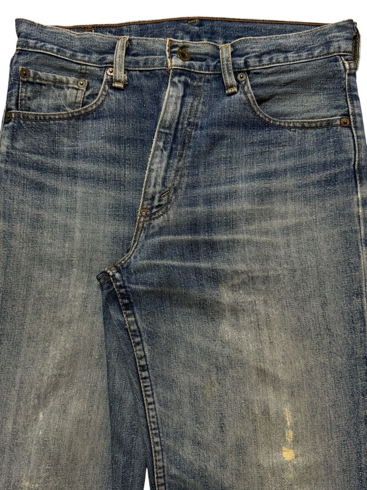 Levi's Vintage 90s Levis 502 Blue Faded Wash Distressed Regular Fit Size US 30 / EU 46 - 3 Thumbnail