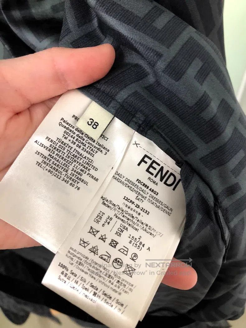 Fendi Fendi All-over printed dress Size XS / US 0-2 / IT 36-38 - 6 Thumbnail
