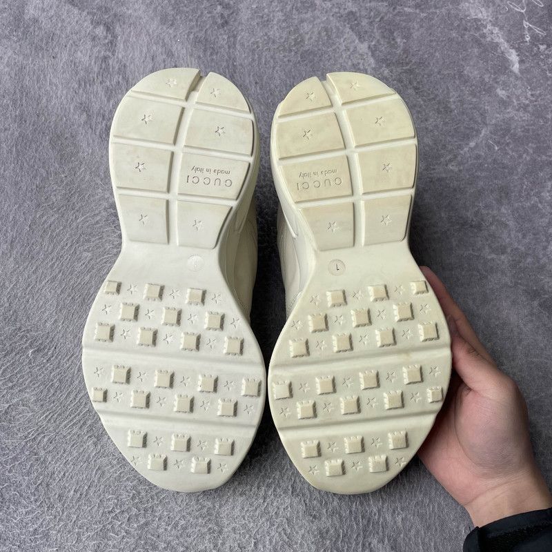 Gucci Gucci Rhyton Logo Low-Top Sneaker for Men - Size US 8 / EU 41 - 4 Thumbnail
