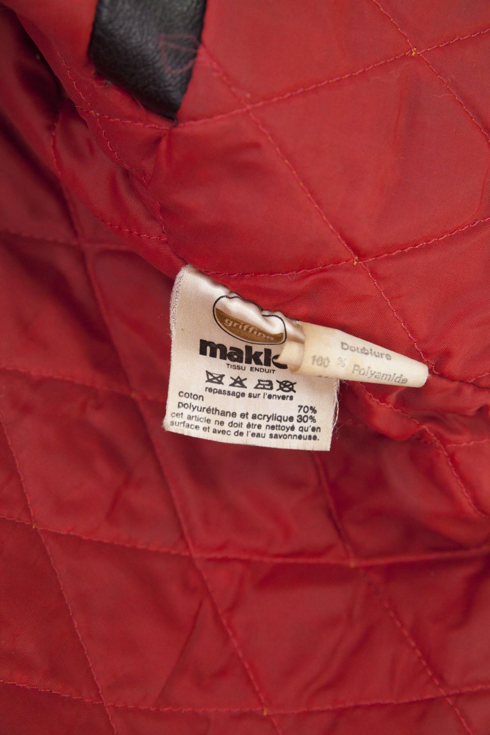 Vintage Vintage 1980's waxed coton faux leather perfecto jacket Size US S / EU 44-46 / 1 - 9 Thumbnail
