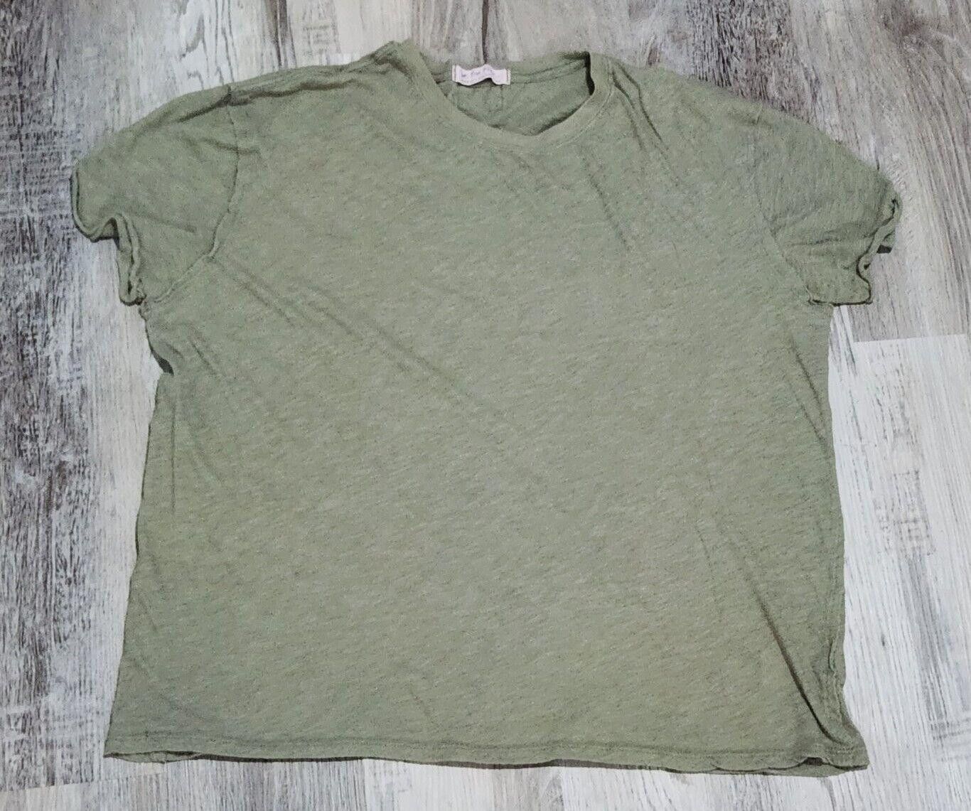 Designer We The Free Shirt Medium Green Short Sleeve By Free People Size M / US 6-8 / IT 42-44 - 1 Thumbnail