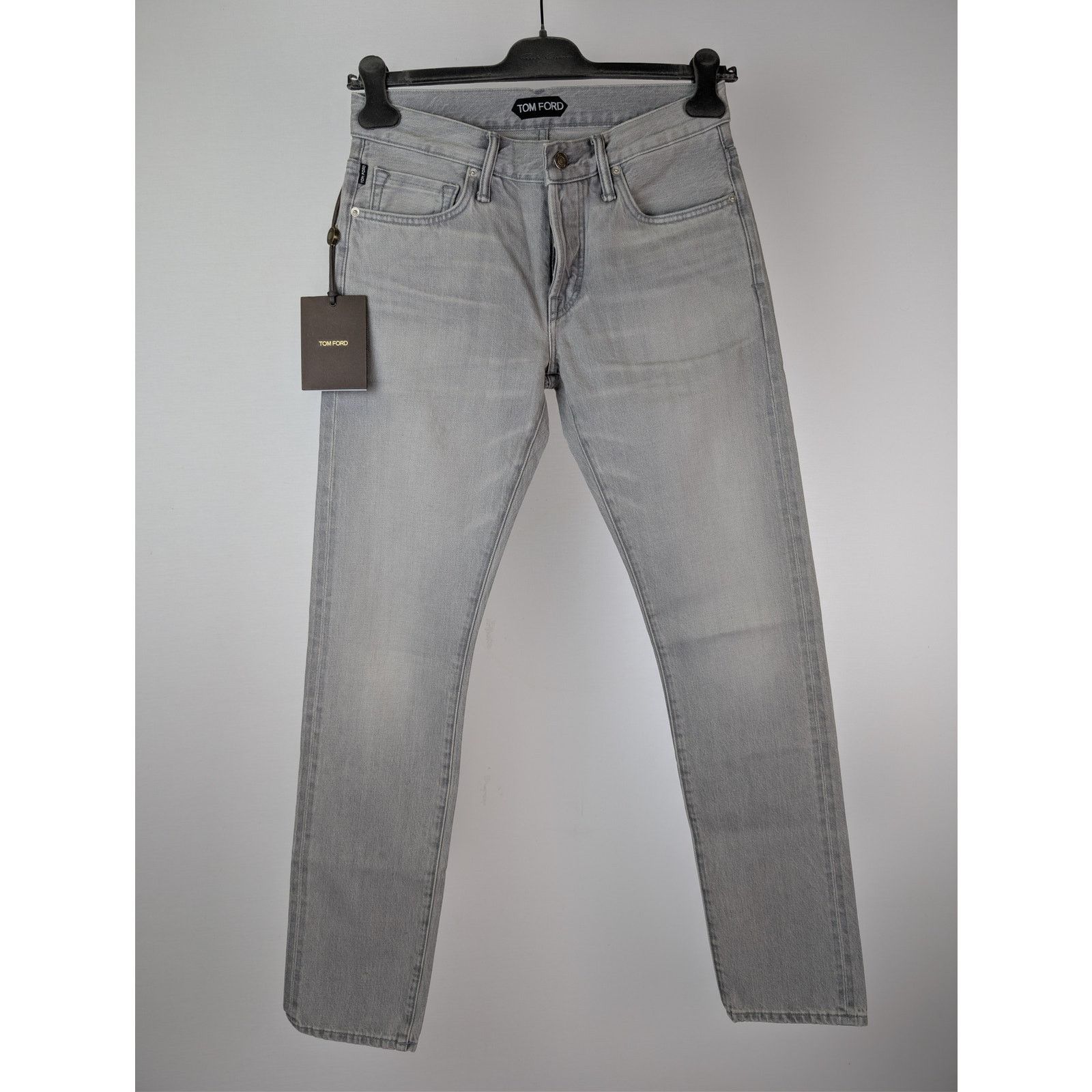 Tom Ford o1rshd1 Slim-Fit Denim Jeans in Pale Grey Size US 30 / EU 46 - 2 Thumbnail