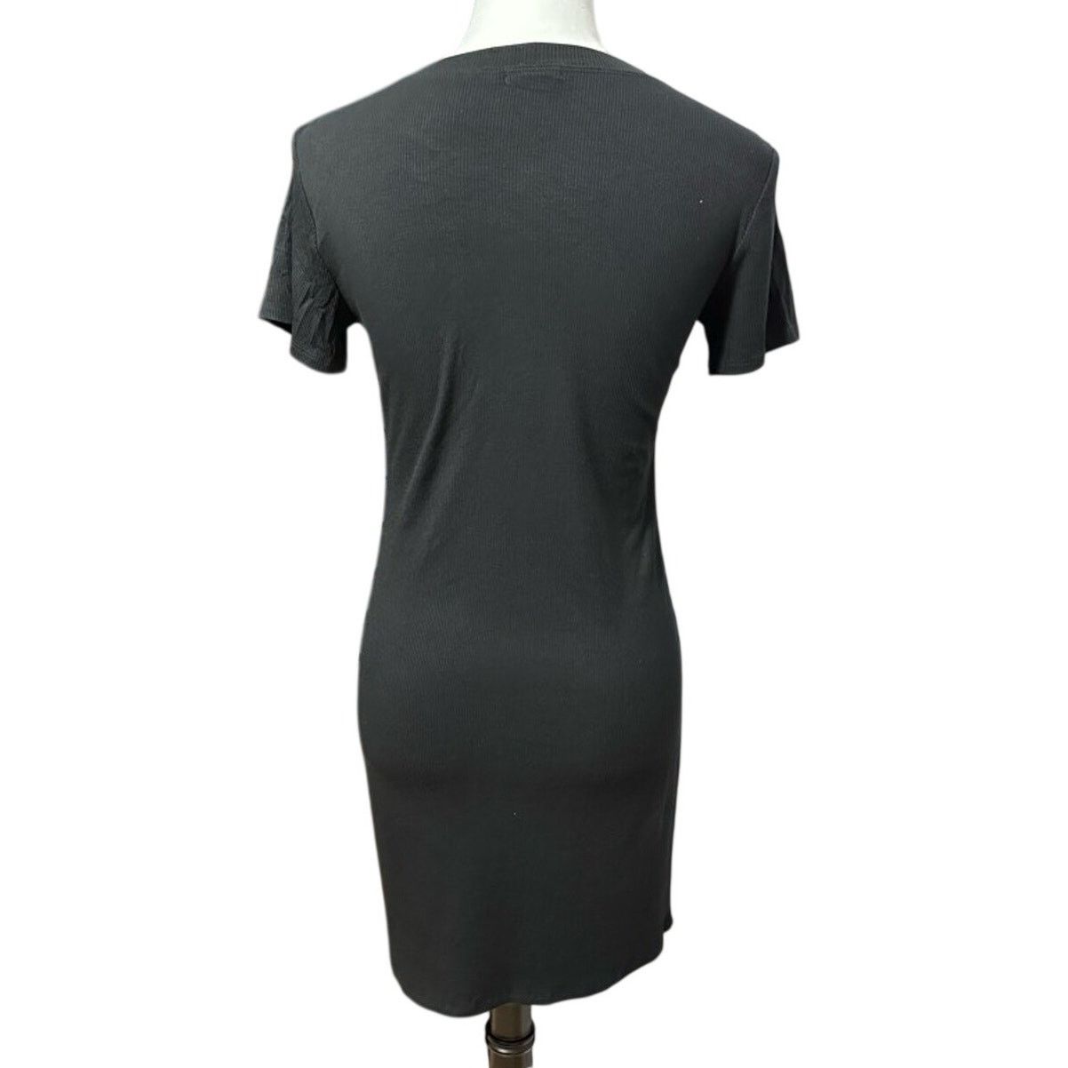 BP. BP Sheath Dress Black Stretch Jewel Neck Short Sleeve S New Size S / US 4 / IT 40 - 4 Thumbnail