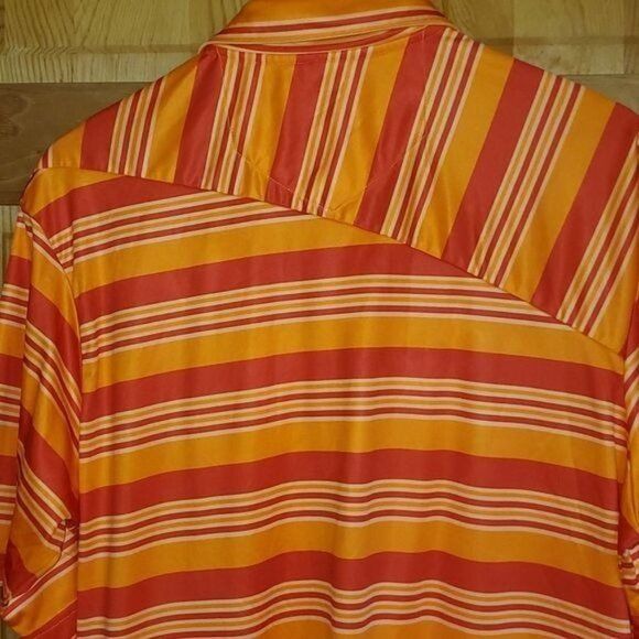 Vintage Slazenger Golf Diagonal Cut Buttoned Striped Short Sleeve Sz Size US XL / EU 56 / 4 - 6 Thumbnail