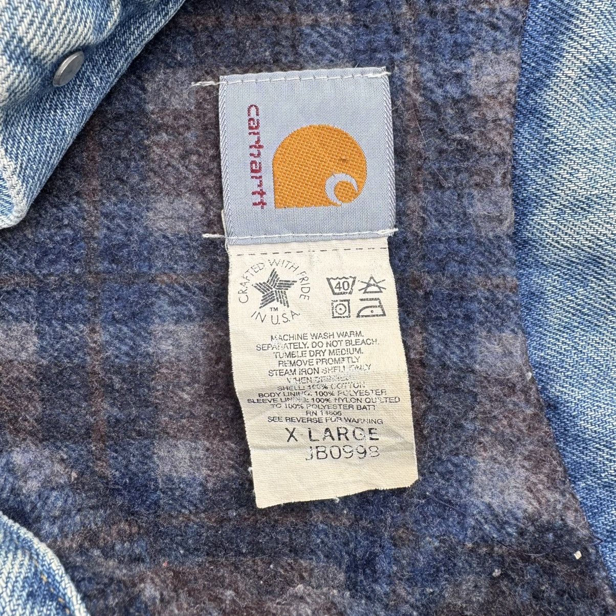 Carhartt Vintage Carhartt JB0998 Denim Jacket Size US XL / EU 56 / 4 - 6 Thumbnail