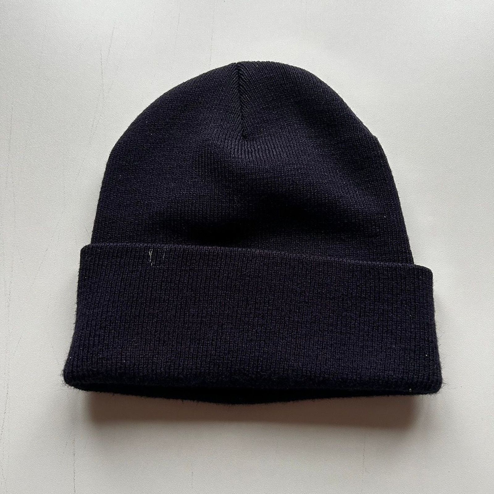 Carhartt × Vintage Vintage Carhartt Beanie Hat OSFA Navy Blue Y2K Workwear Rare Size ONE SIZE - 2 Thumbnail
