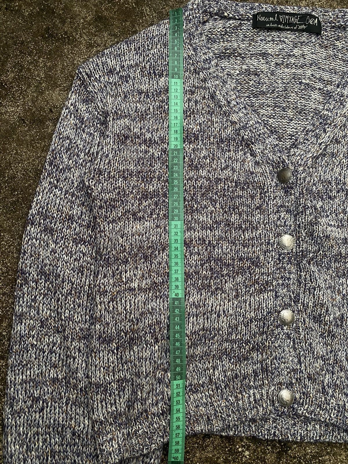 If Six Was Nine × Japanese Brand × Le Grande Bleu (L.G.B.) NATURAL VINTAGE G.O.A CARDIGAN Size ONE SIZE - 6 Thumbnail