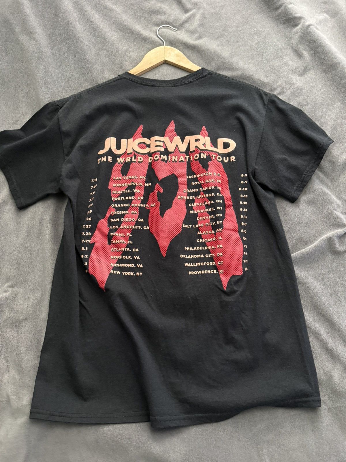 999 Club Juice Wrld The Wrld Domination Tour Shirt Size US M / EU 48-50 / 2 - 2 Thumbnail