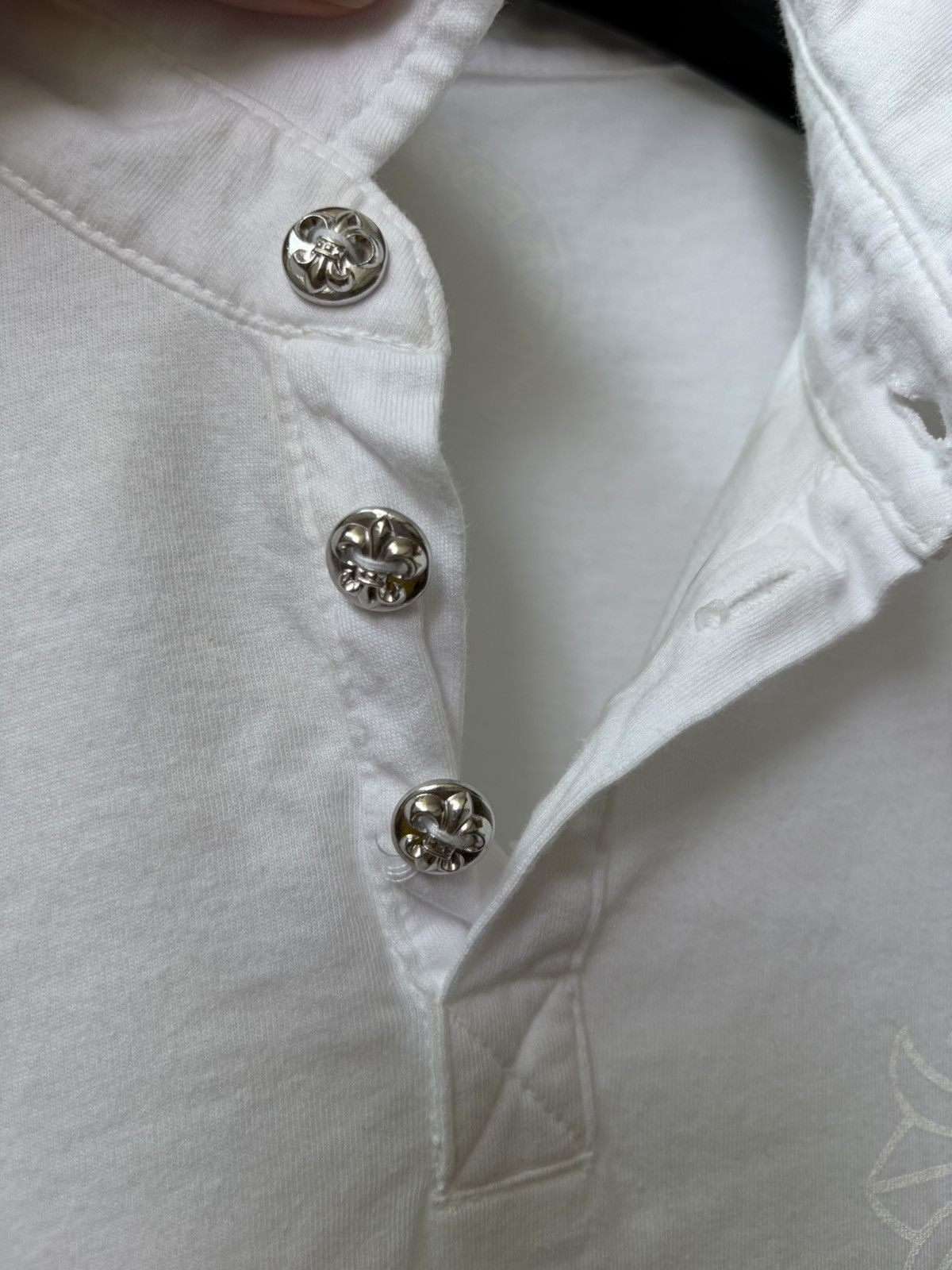 Chrome Hearts Chrome Heart White Polo Size US M / EU 48-50 / 2 - 2 Thumbnail