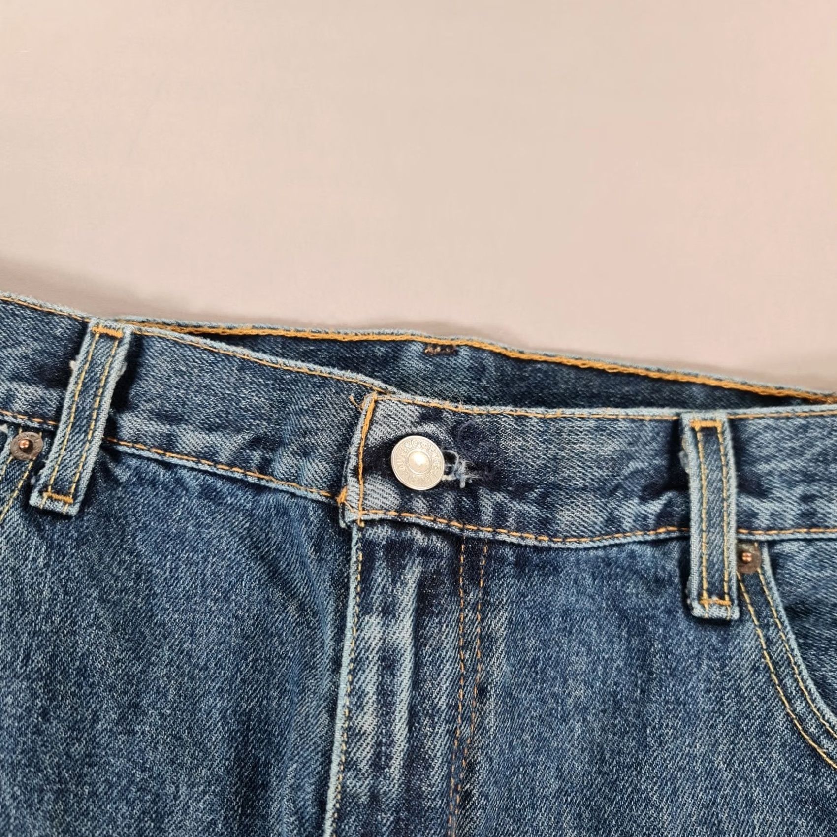 Levi's VINTAGE Levi's 517 Jeans Mens Blue W36 L32 Bootcut Zip Fly 5-Pocket Denim Cotton Regular Modern Shopwear Mens Size US 36 / EU 52 - 3 Thumbnail