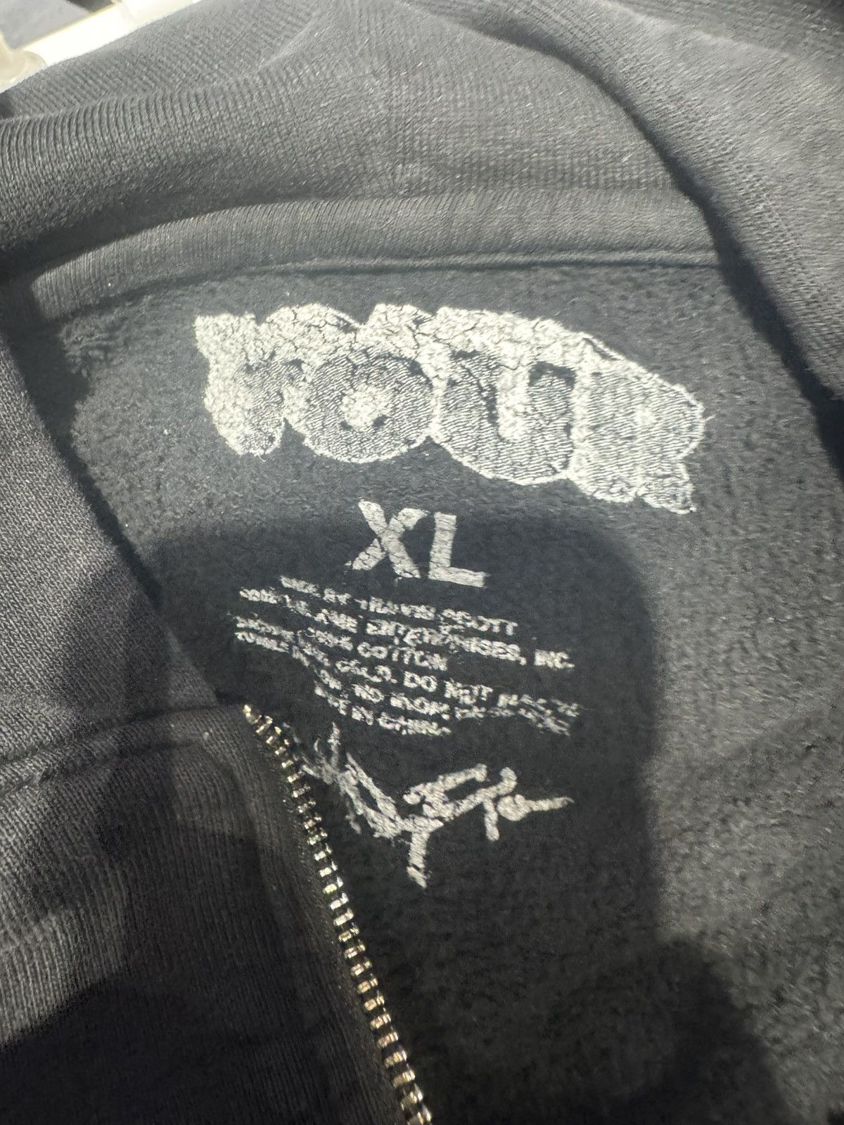Travis Scott Travis Scott Metlife Zip Up Hoodie Black Size US XL / EU 56 / 4 - 3 Thumbnail