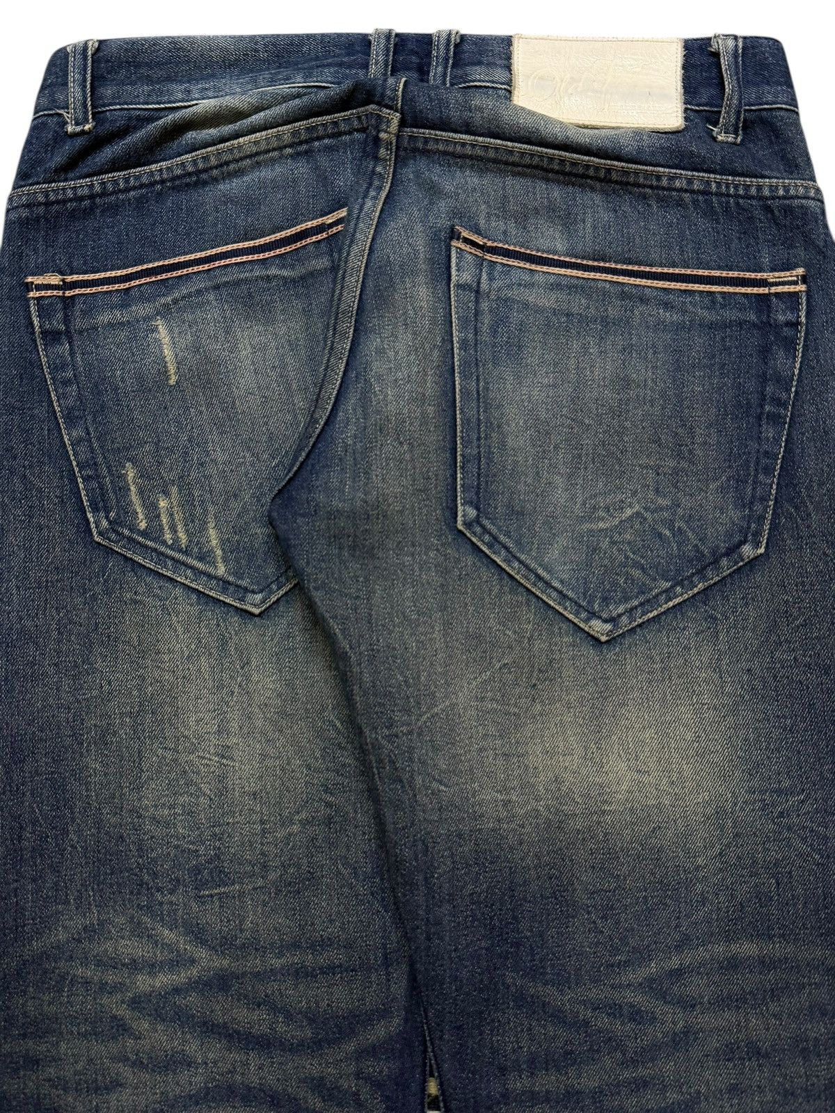 Tornado Mart Vintage Y2K Mud Wash Faded Whisker Distress Straight Leg Size US 31 - 6 Thumbnail