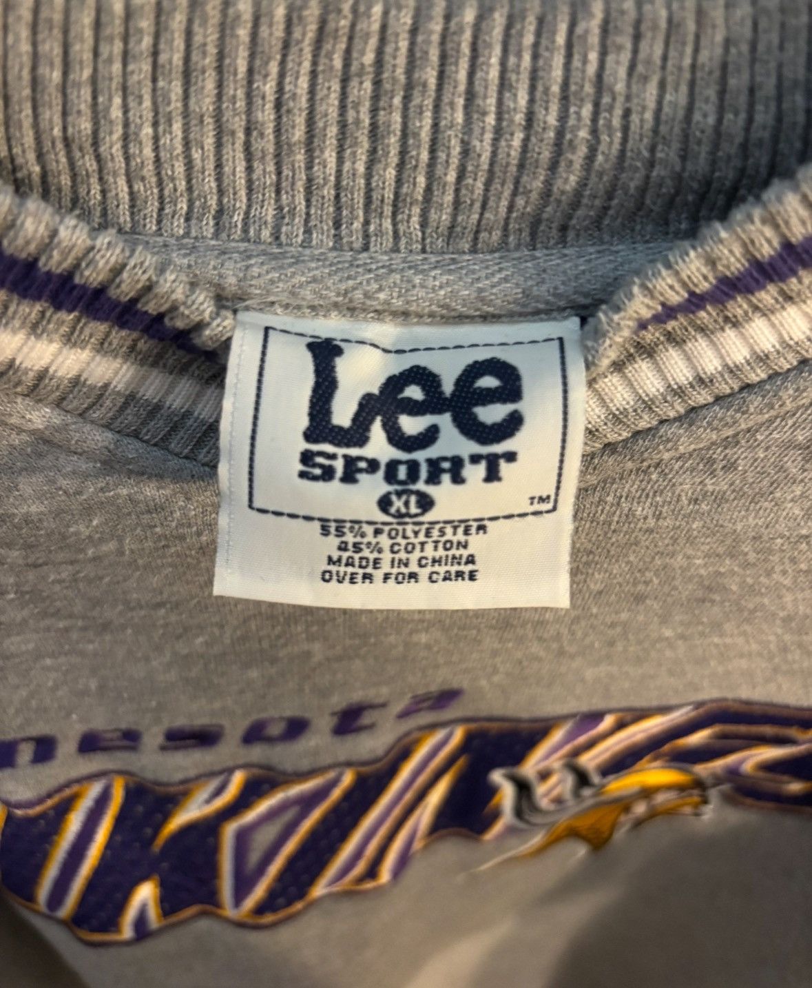 Lee Lee Sports Minnesota Vikings Crewneck Size US XL / EU 56 / 4 - 3 Thumbnail