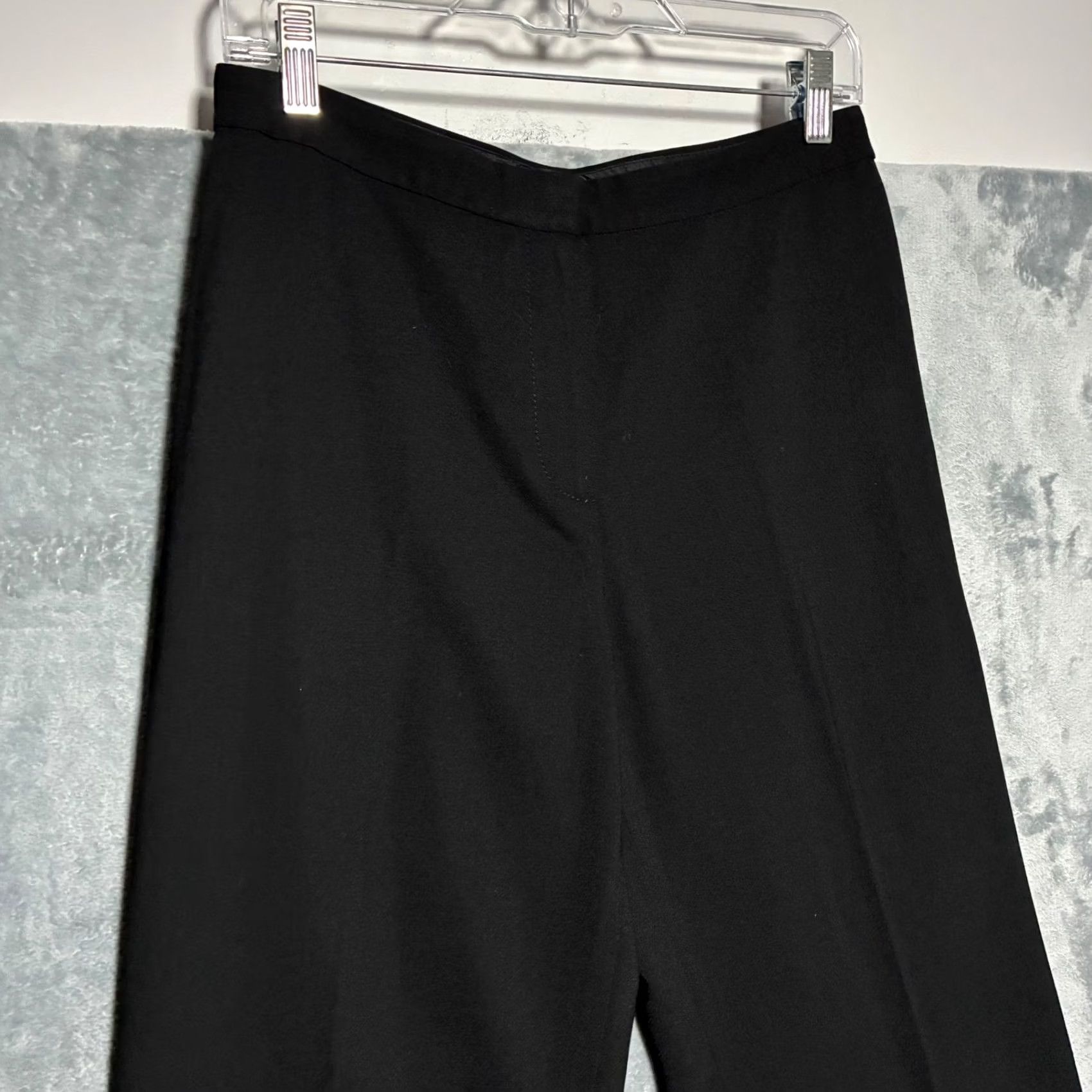 St. John St. John Collection Pants Dress Pants Women 8 Black Wool Straight Leg High Rise Crepe Virgin Wool Blend Strapless? Size 30" / US 8 / IT 44 - 3 Thumbnail